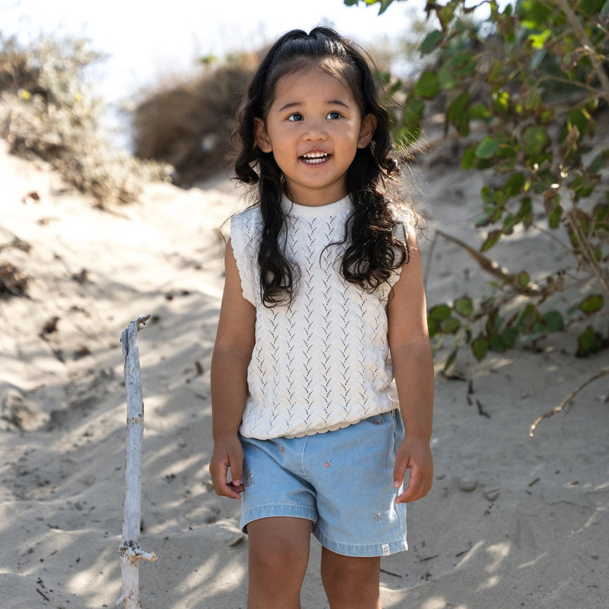 Débardeur tricoté - Blanc 