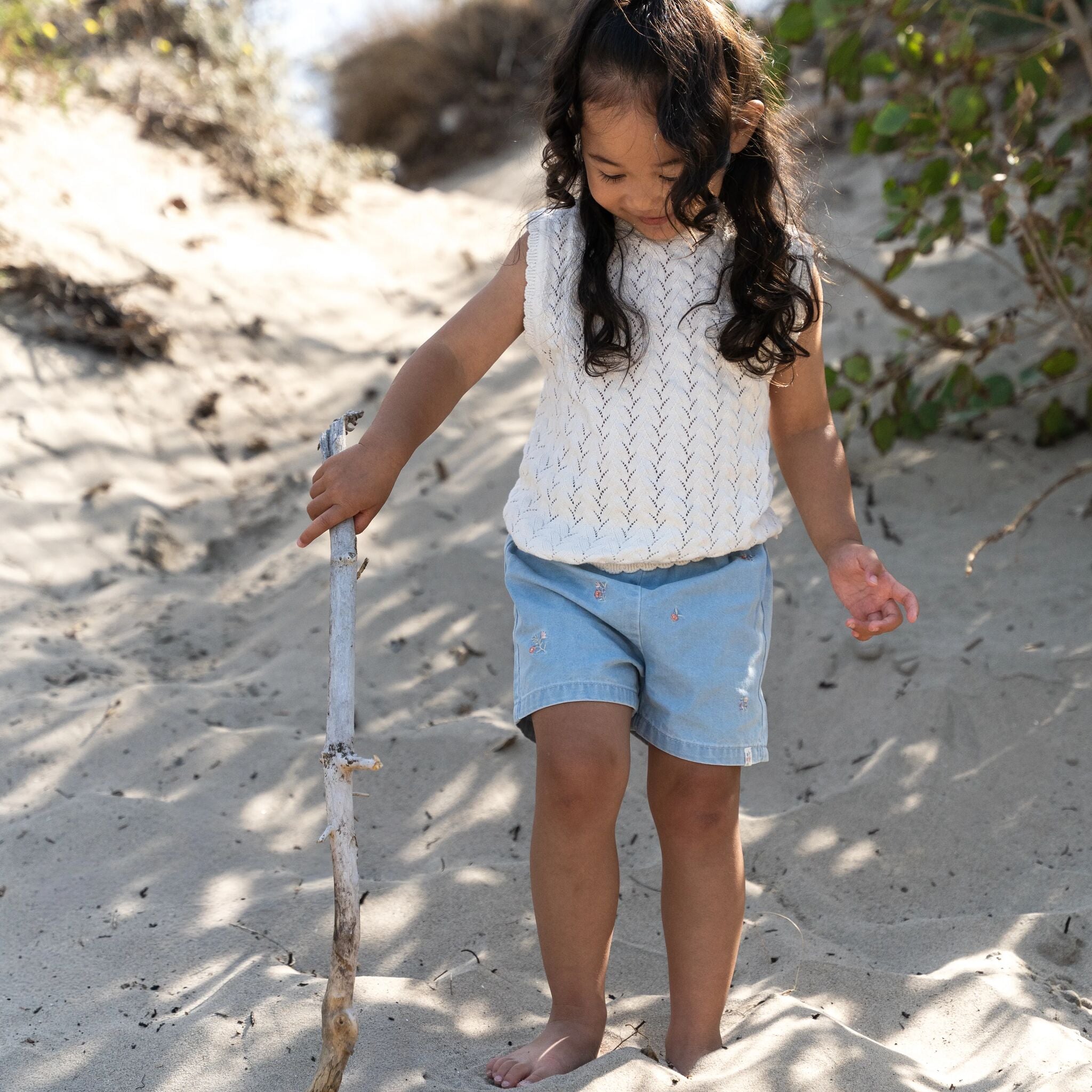 Singlet knitted - White 