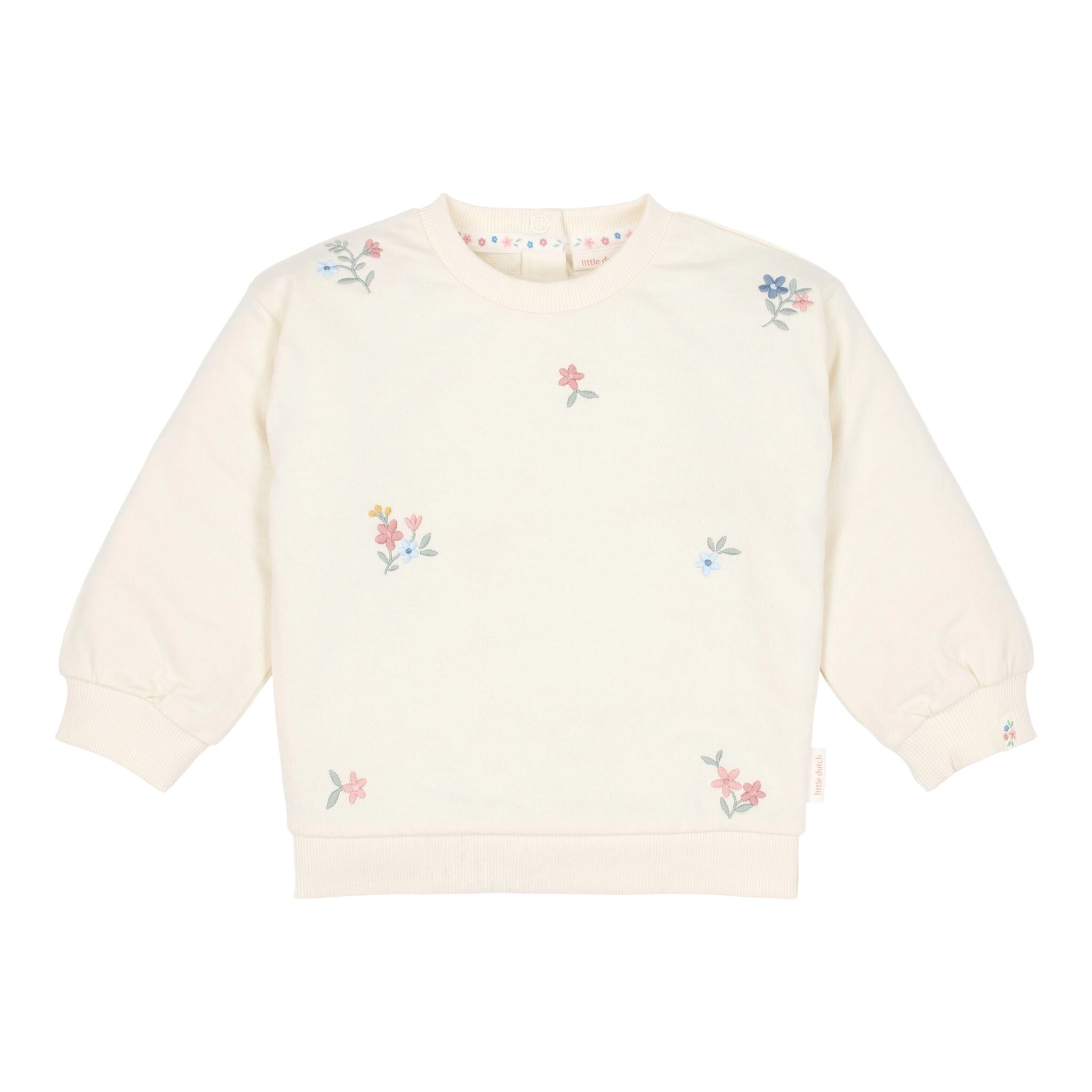 Sweater - Wit- Bloemenprint