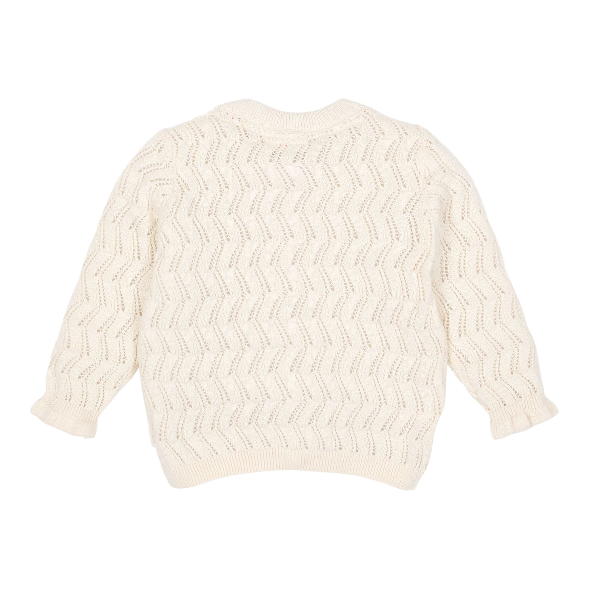 Gestrickte Weste - Weiß 