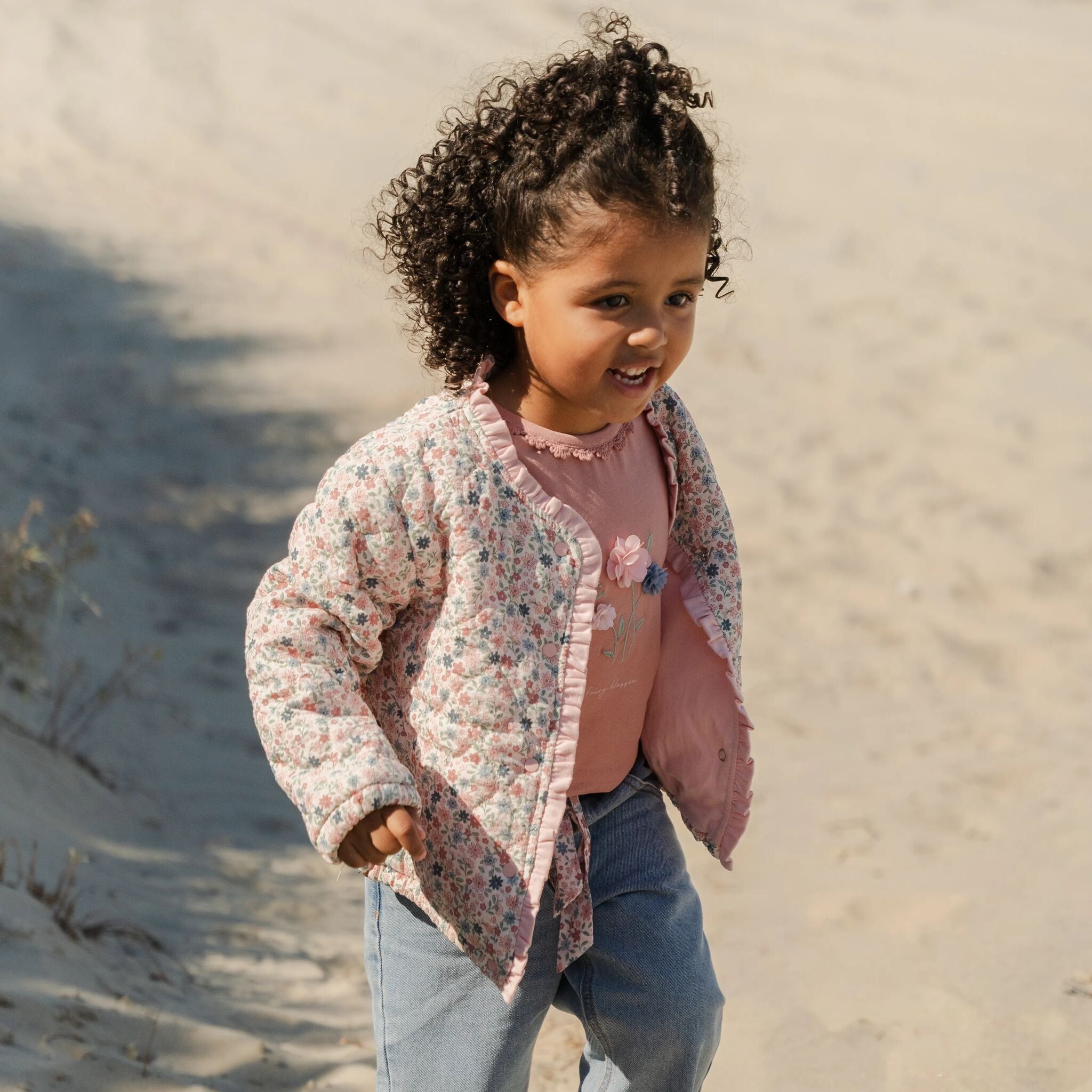 Manteau - Rose - Fleurs de Prairie 