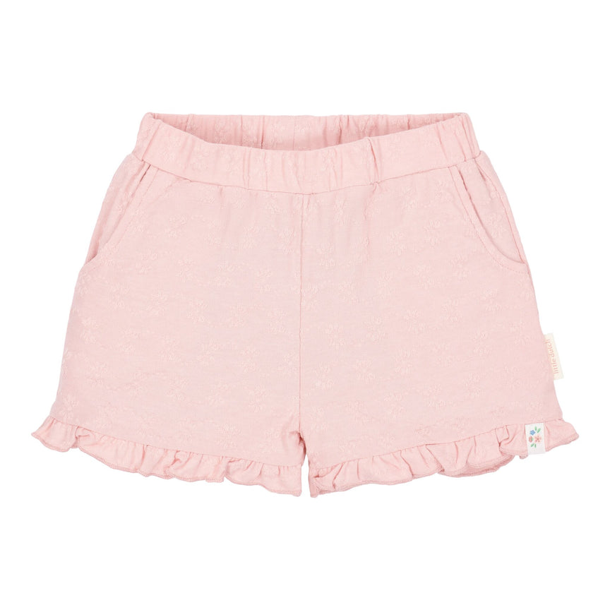 Kurze Hose - Rüschen - Rosa 