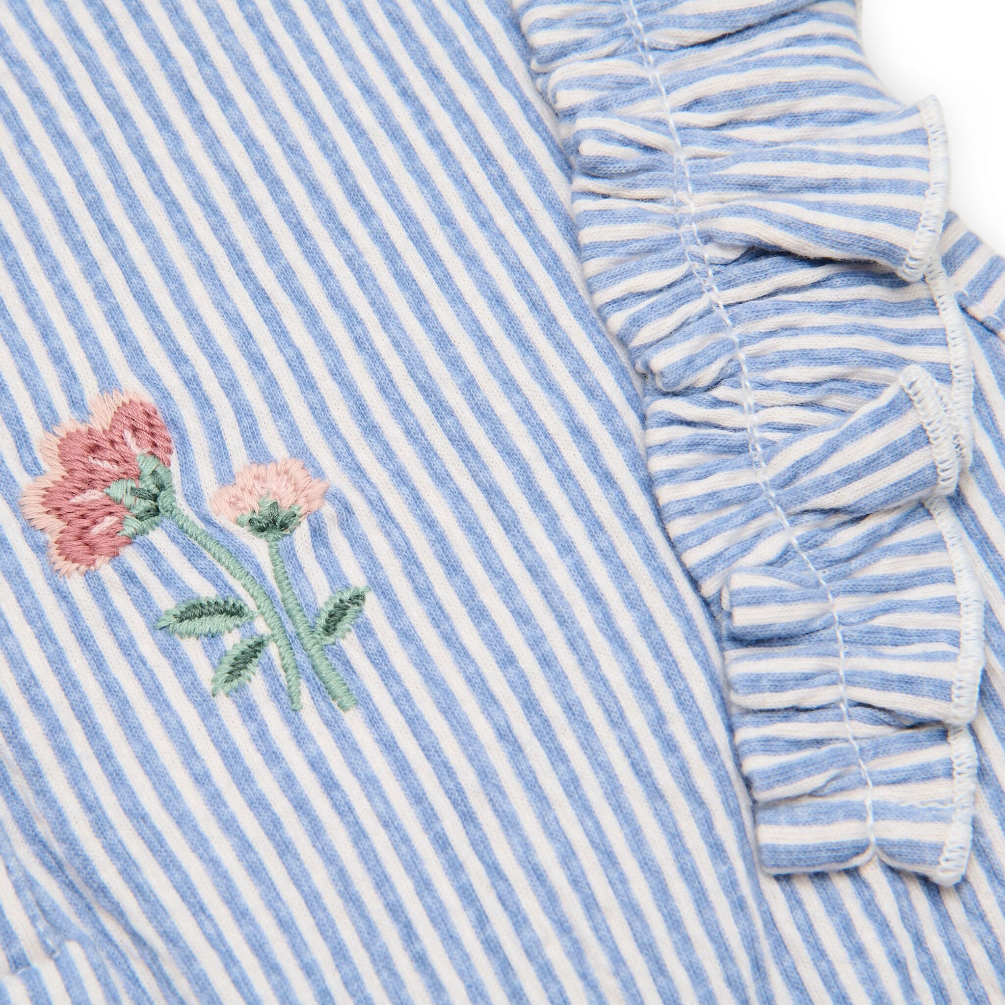 Latzhose - Blau - Denim Blue Stripe 