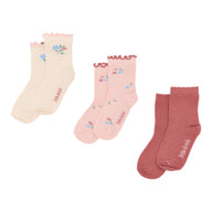 Socks - Set of 3 - Pink 