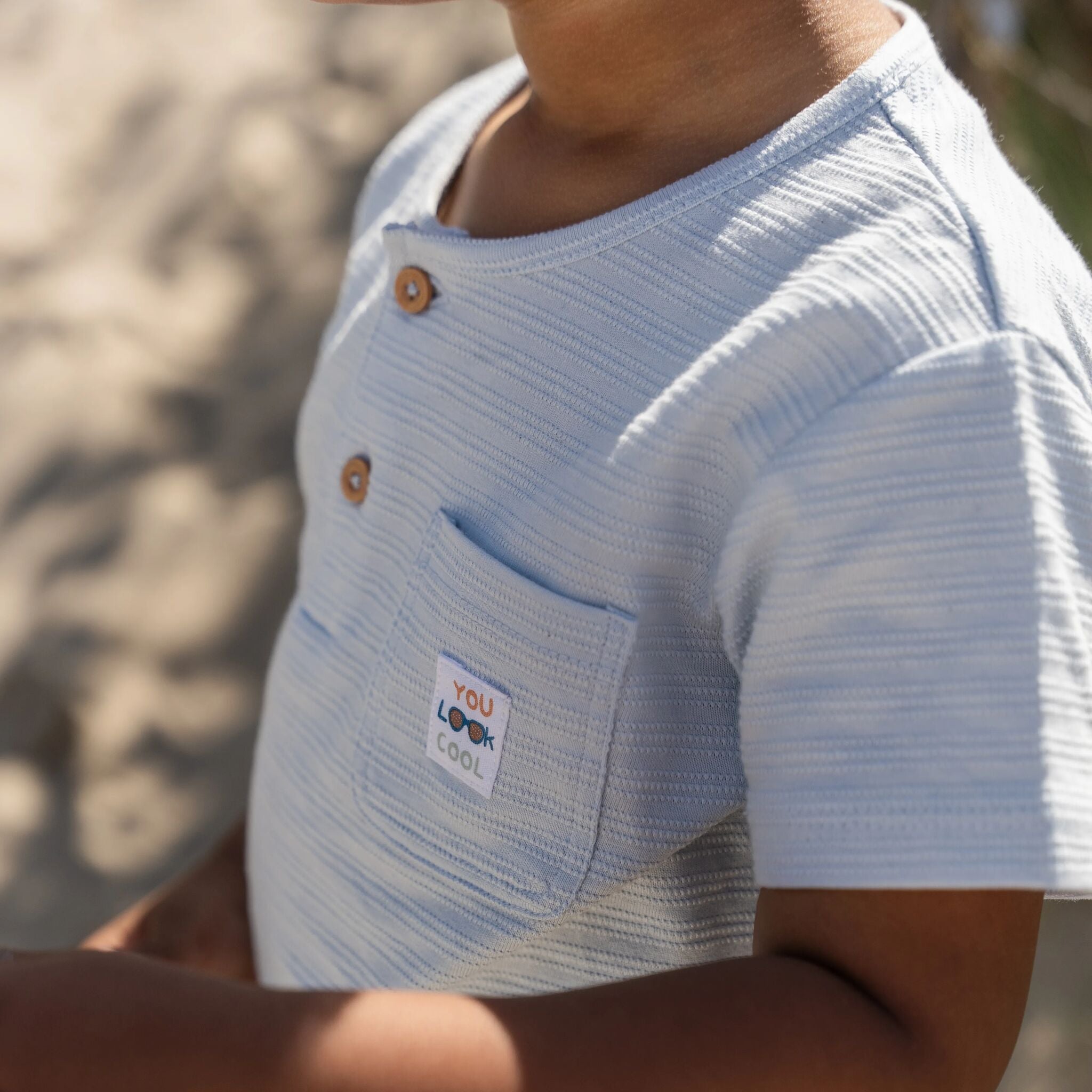 Hemd mit kurzen Ärmeln - Blau 