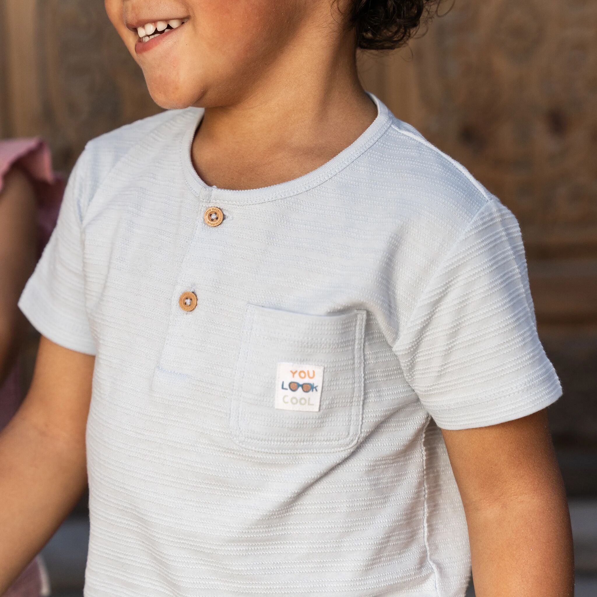 Hemd mit kurzen Ärmeln - Blau 