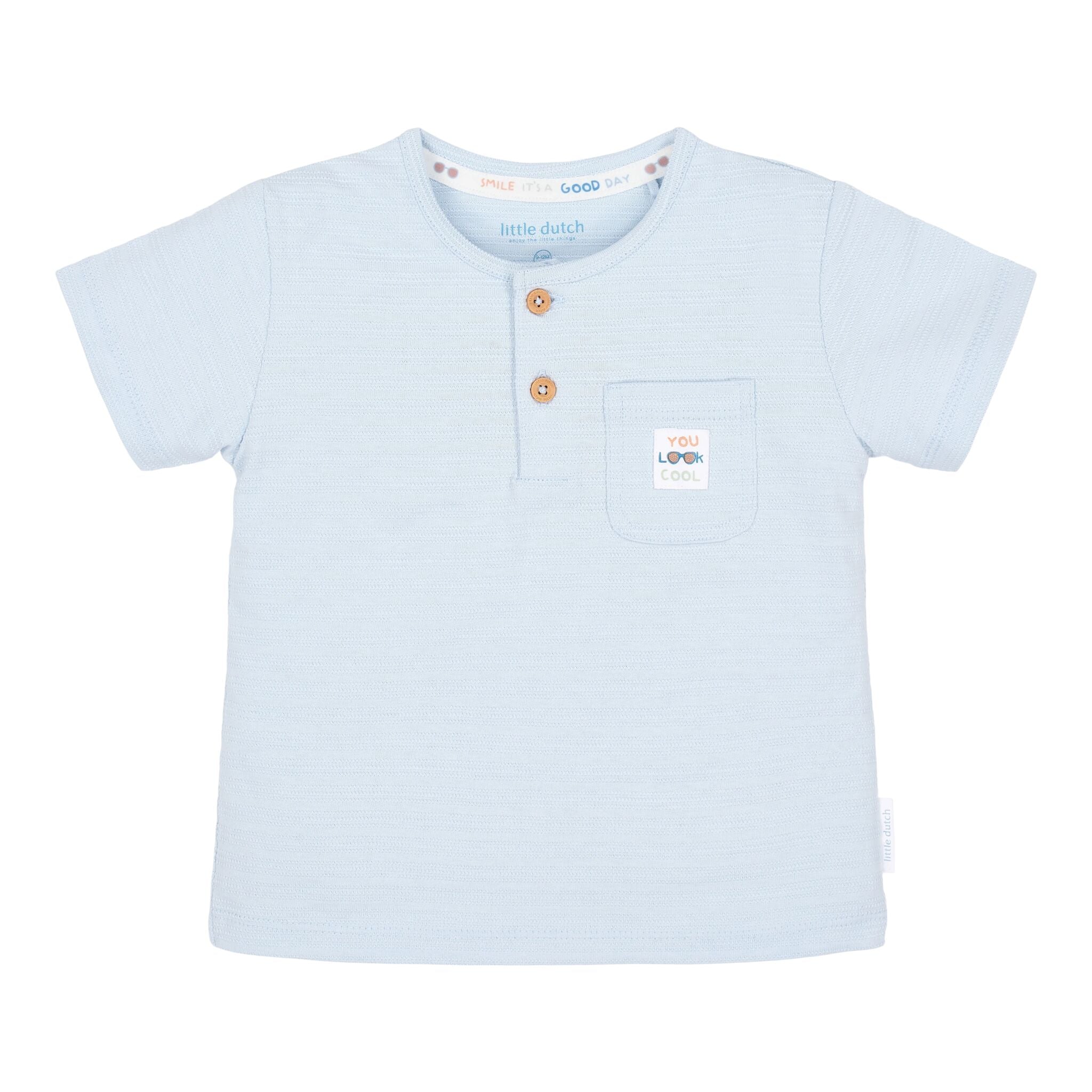 Chemise à manches courtes - Bleu 