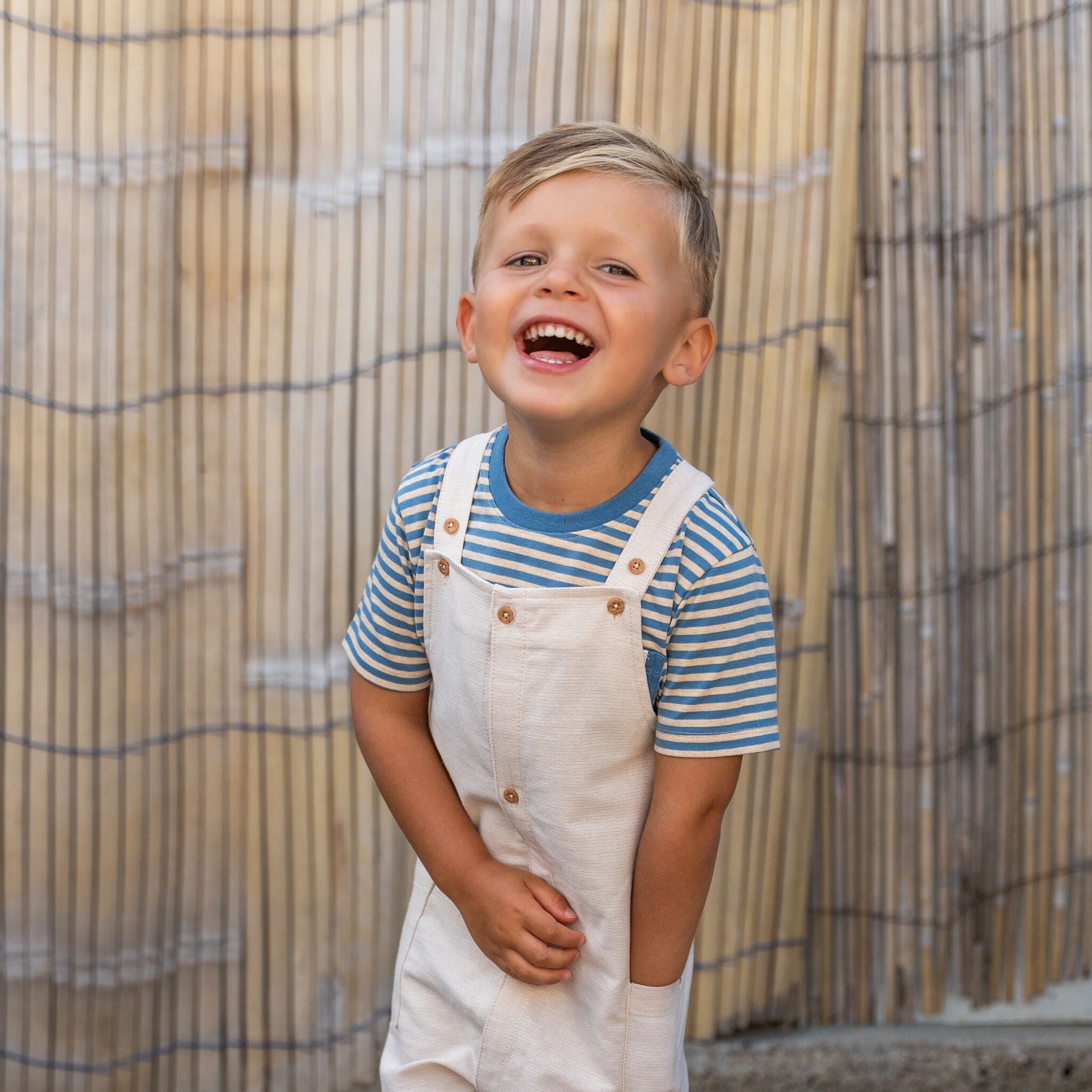 Shirt short sleeve - Blue - Indigo Sand Stripe 
