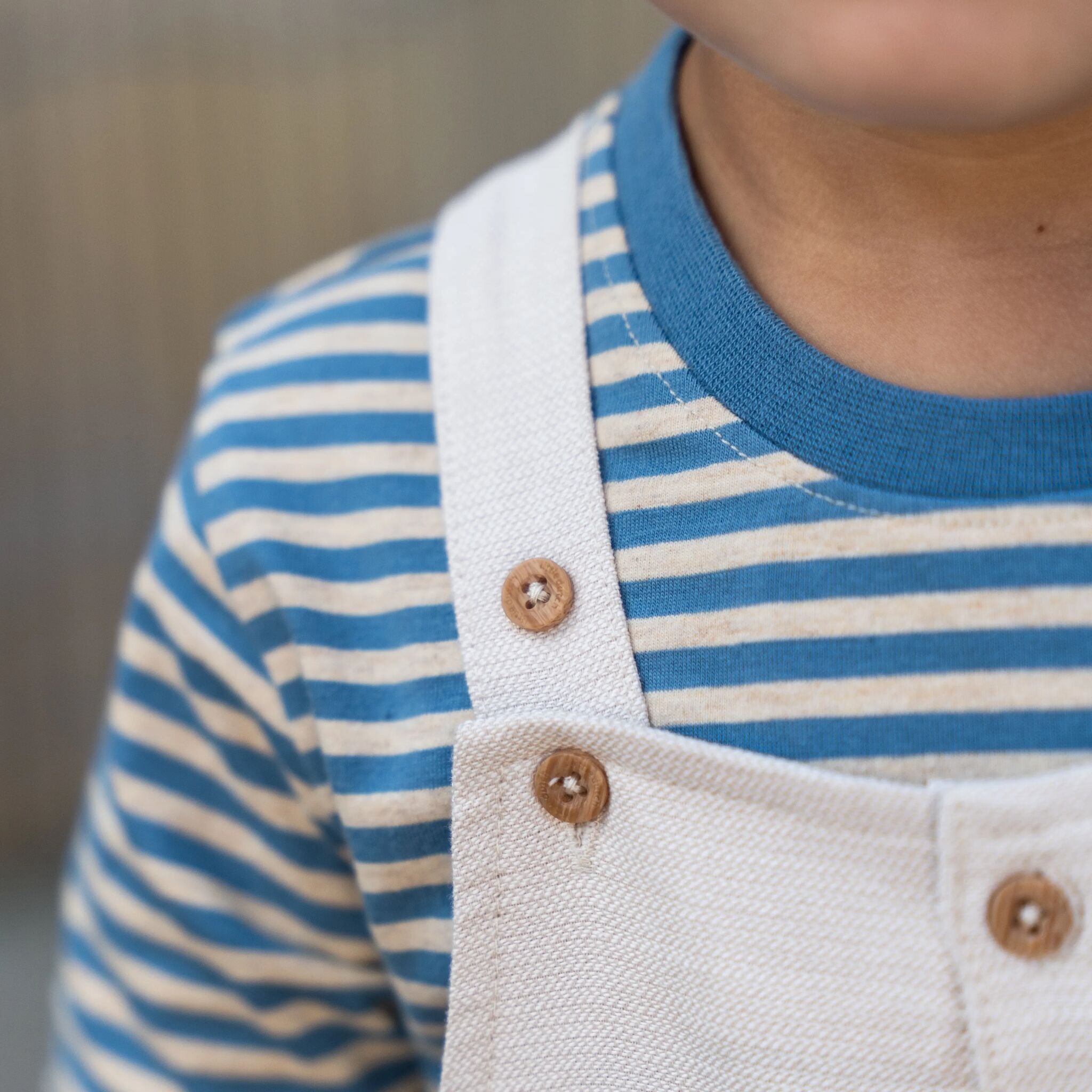 Shirt short sleeve - Blue - Indigo Sand Stripe 