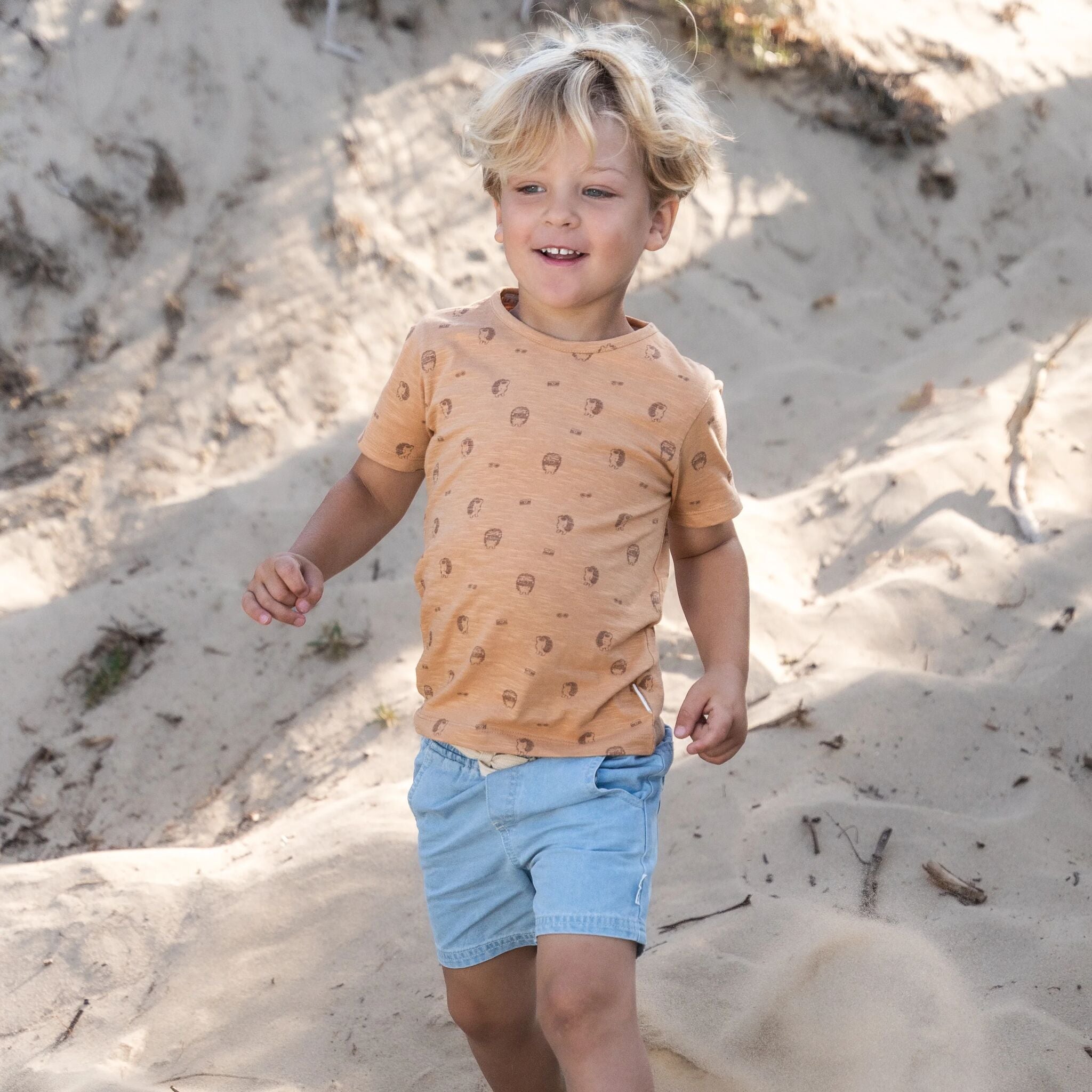 Shirt short sleeve - Brown 