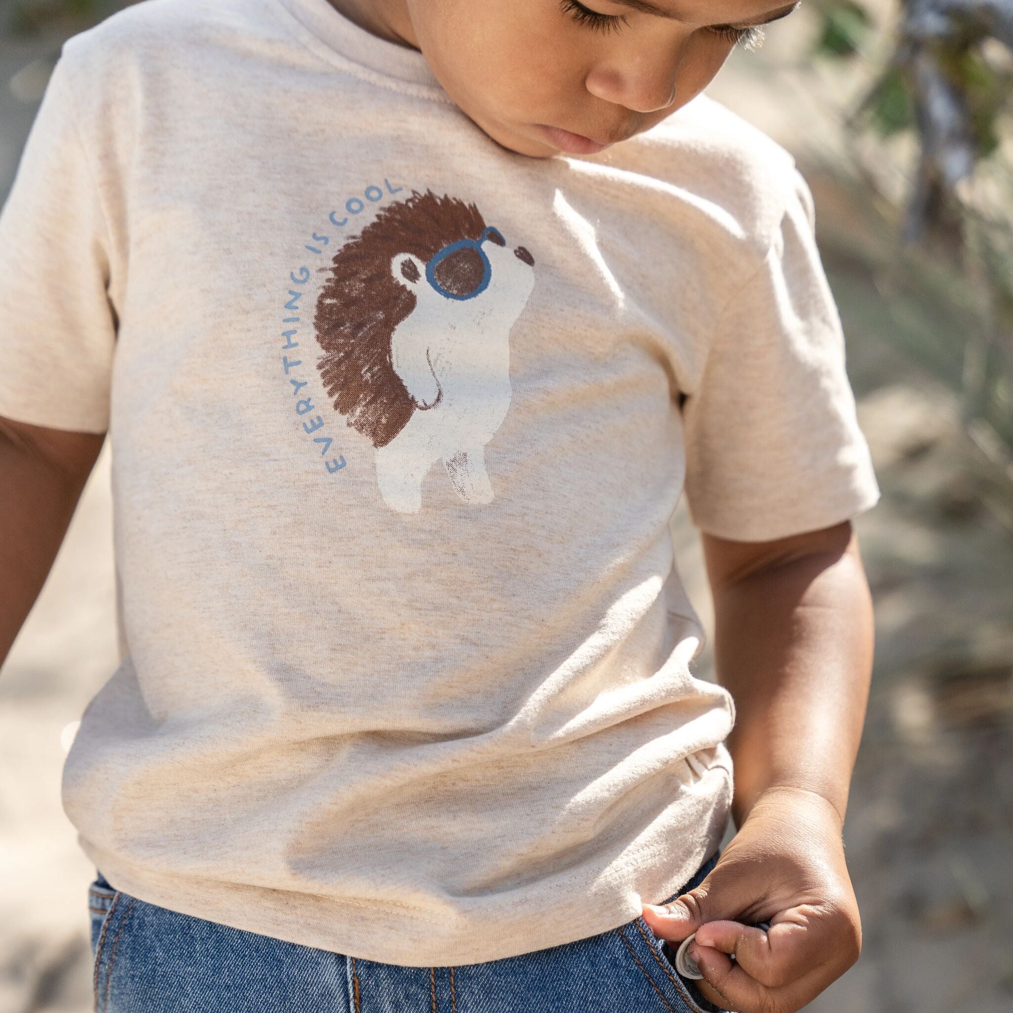 Shirt korte mouw - Zand - Egel