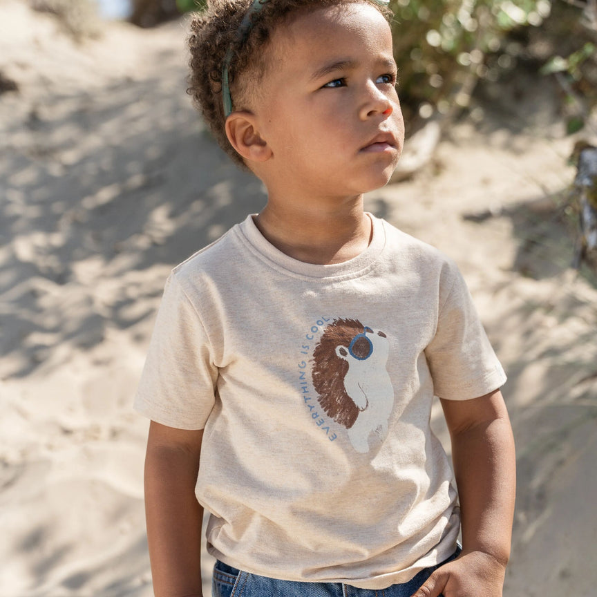 Shirt korte mouw - Zand - Egel