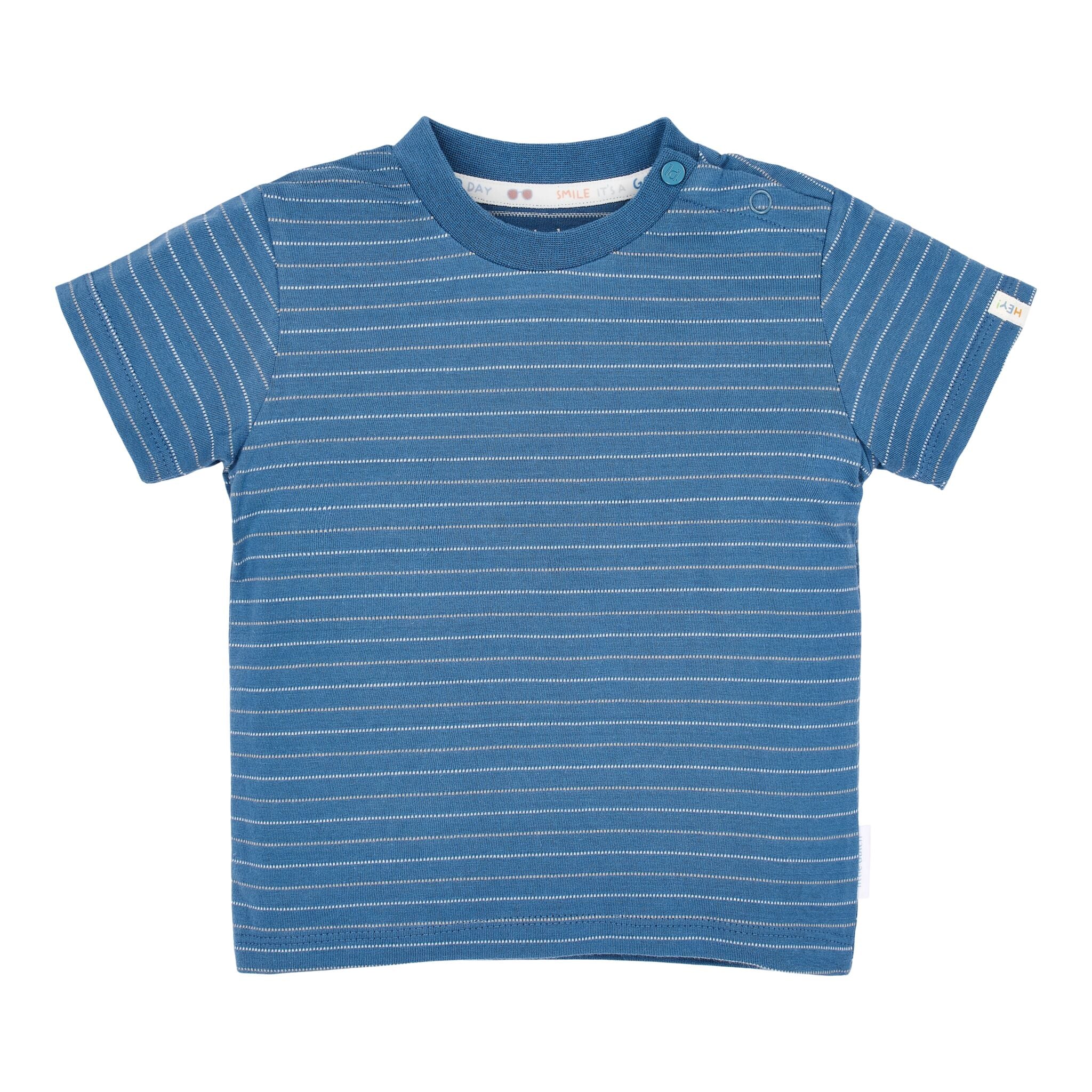 Shirt korte mouw - Blauw - Indigo Stripe