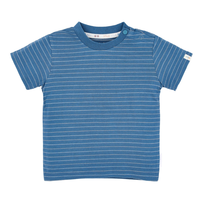 Shirt korte mouw - Blauw - Indigo Stripe
