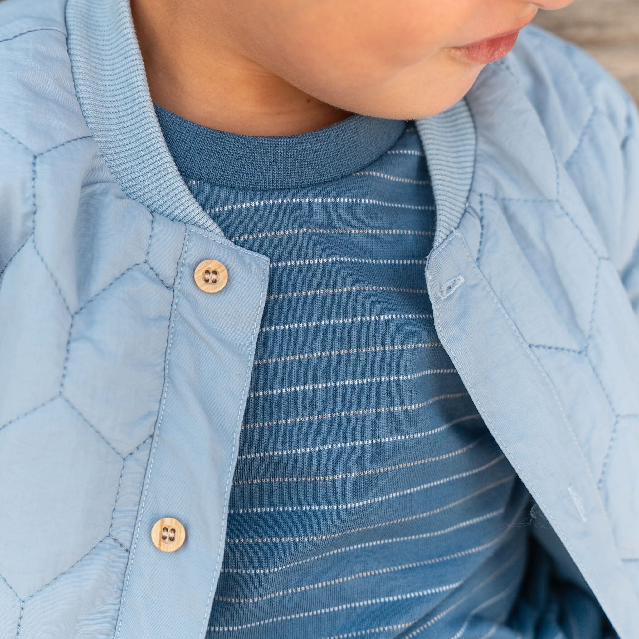 Hemd mit kurzen Ärmeln - Blau - Indigo Streifen 