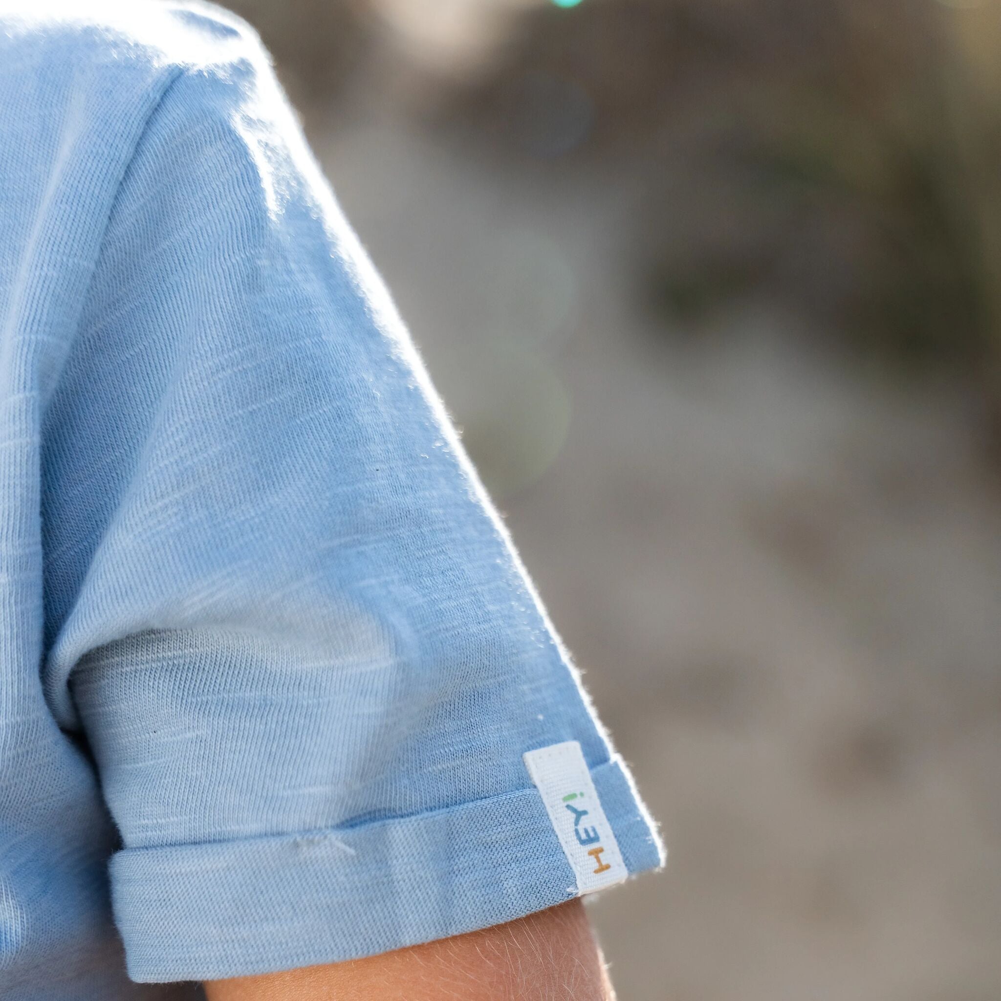 Hemd mit kurzen Ärmeln und Print - Blau 