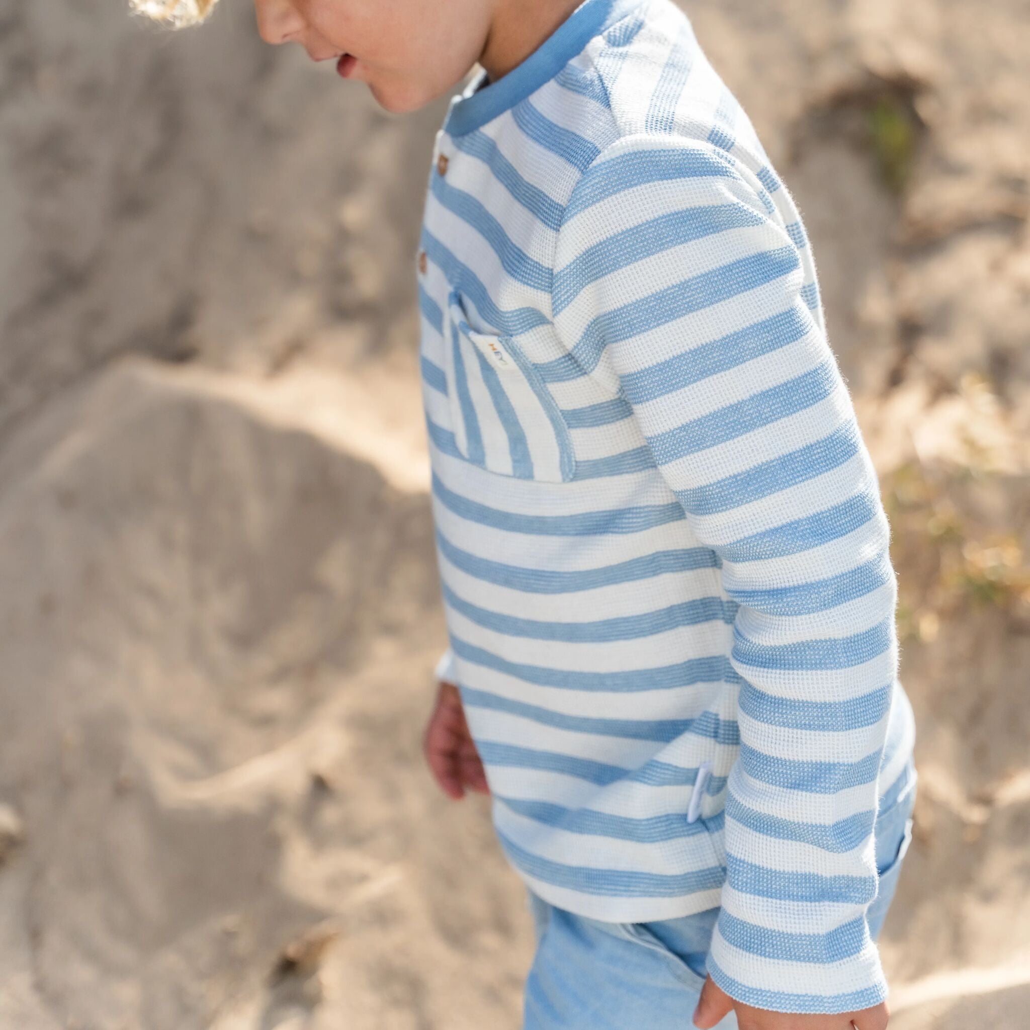 Shirt long sleeve - Blue - Steel Blue Stripe 