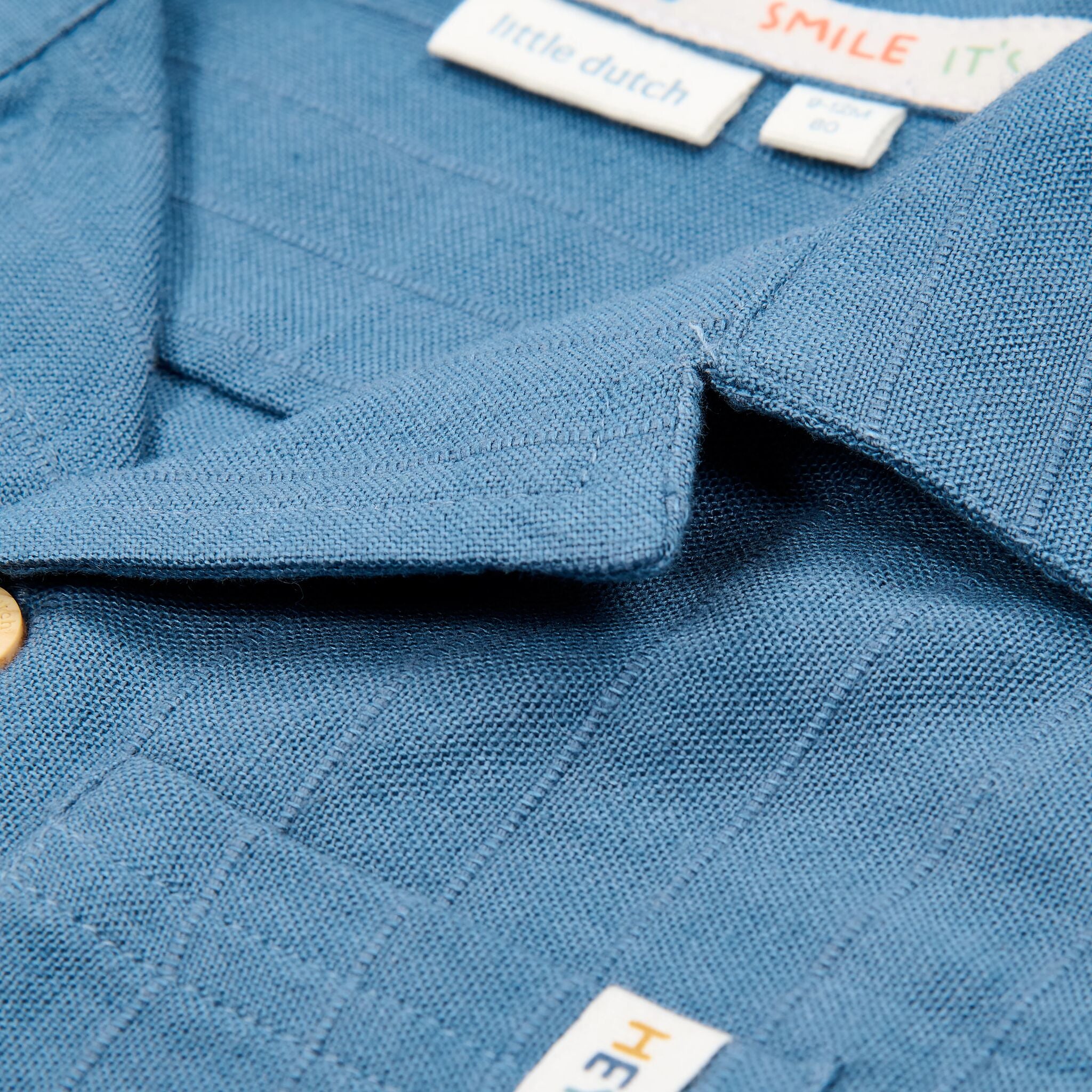 Bluse - Kurzer Ärmel - Blau 