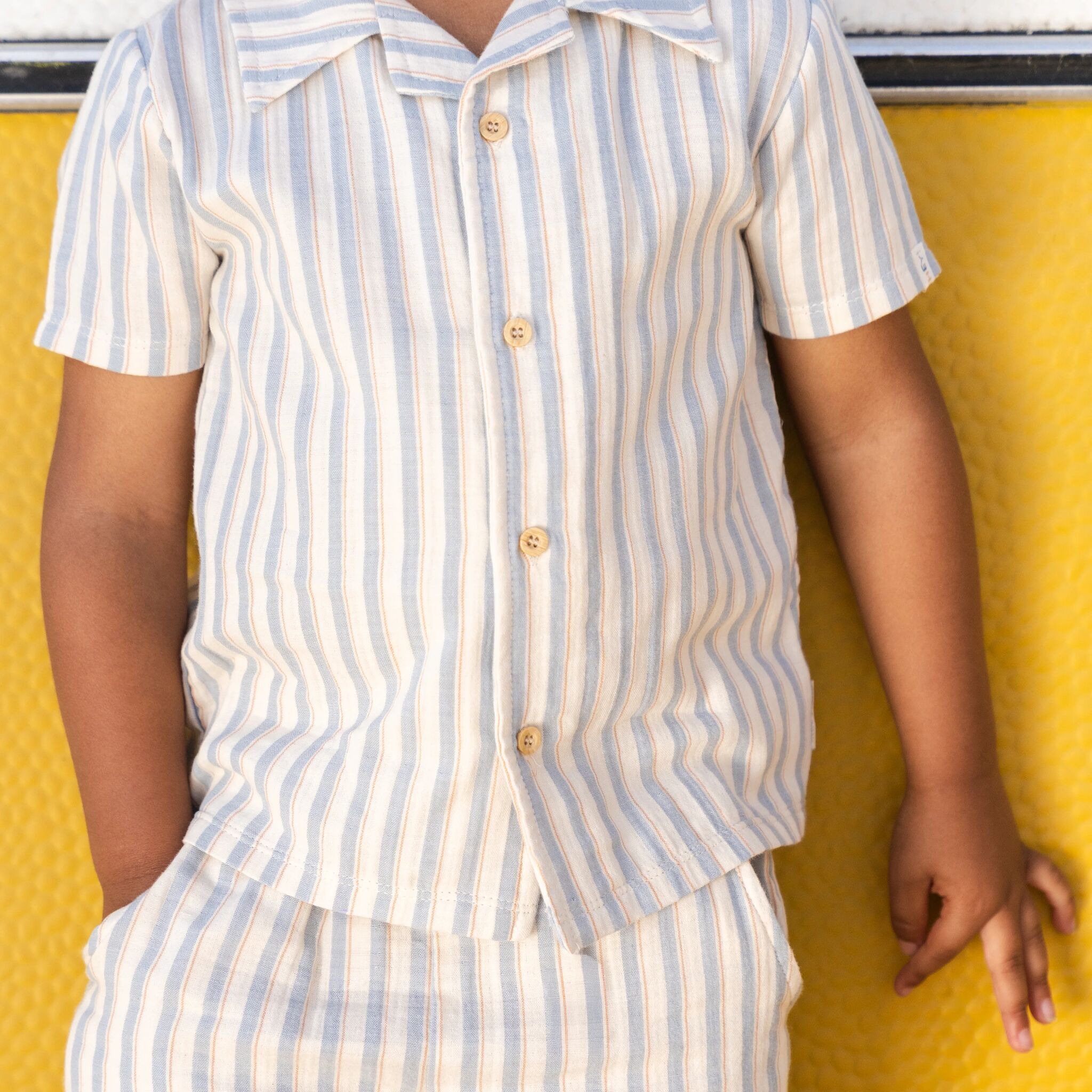 Blouse - Korte mouw - Multi Stripe