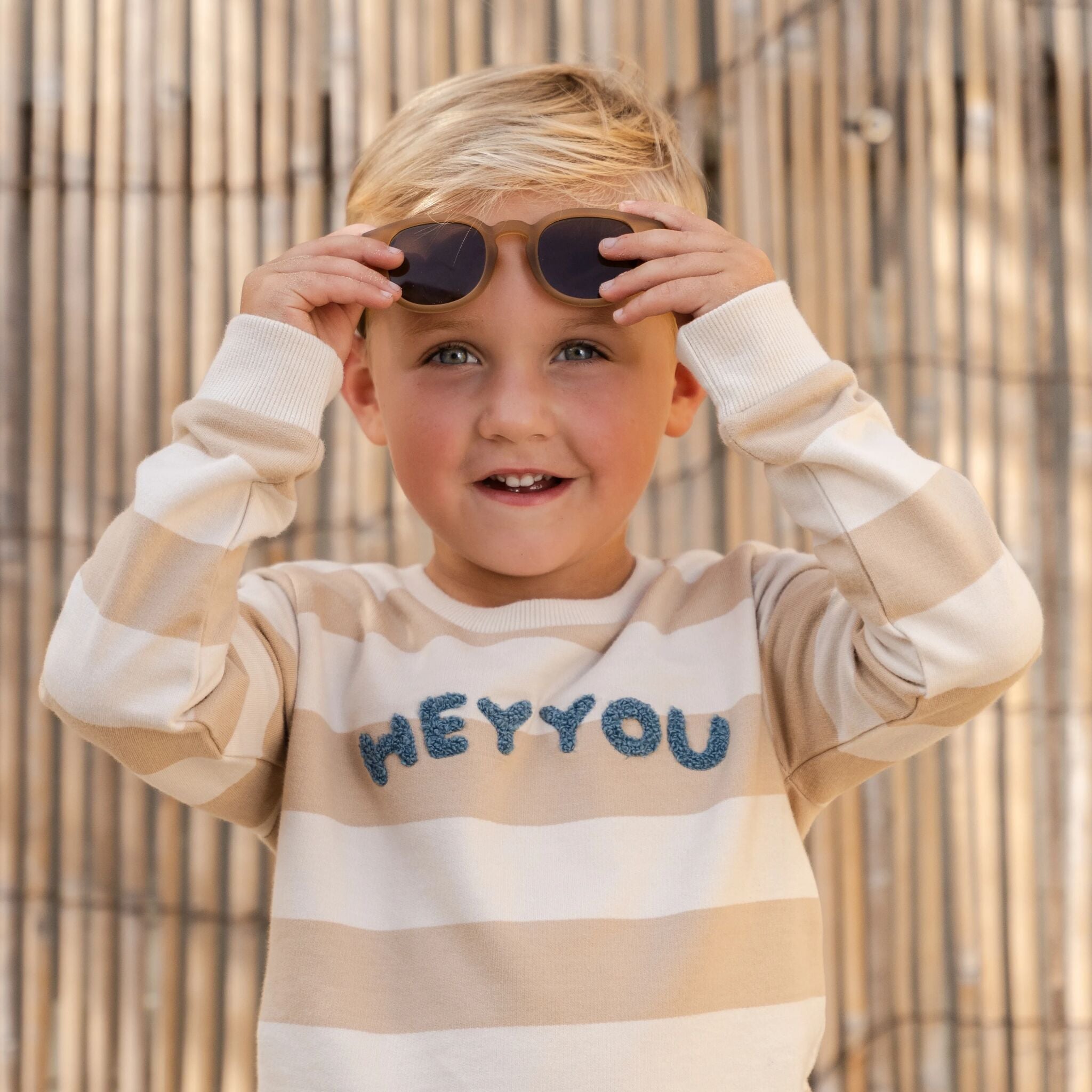 Sweater - Sand - Biscuit Stripe 