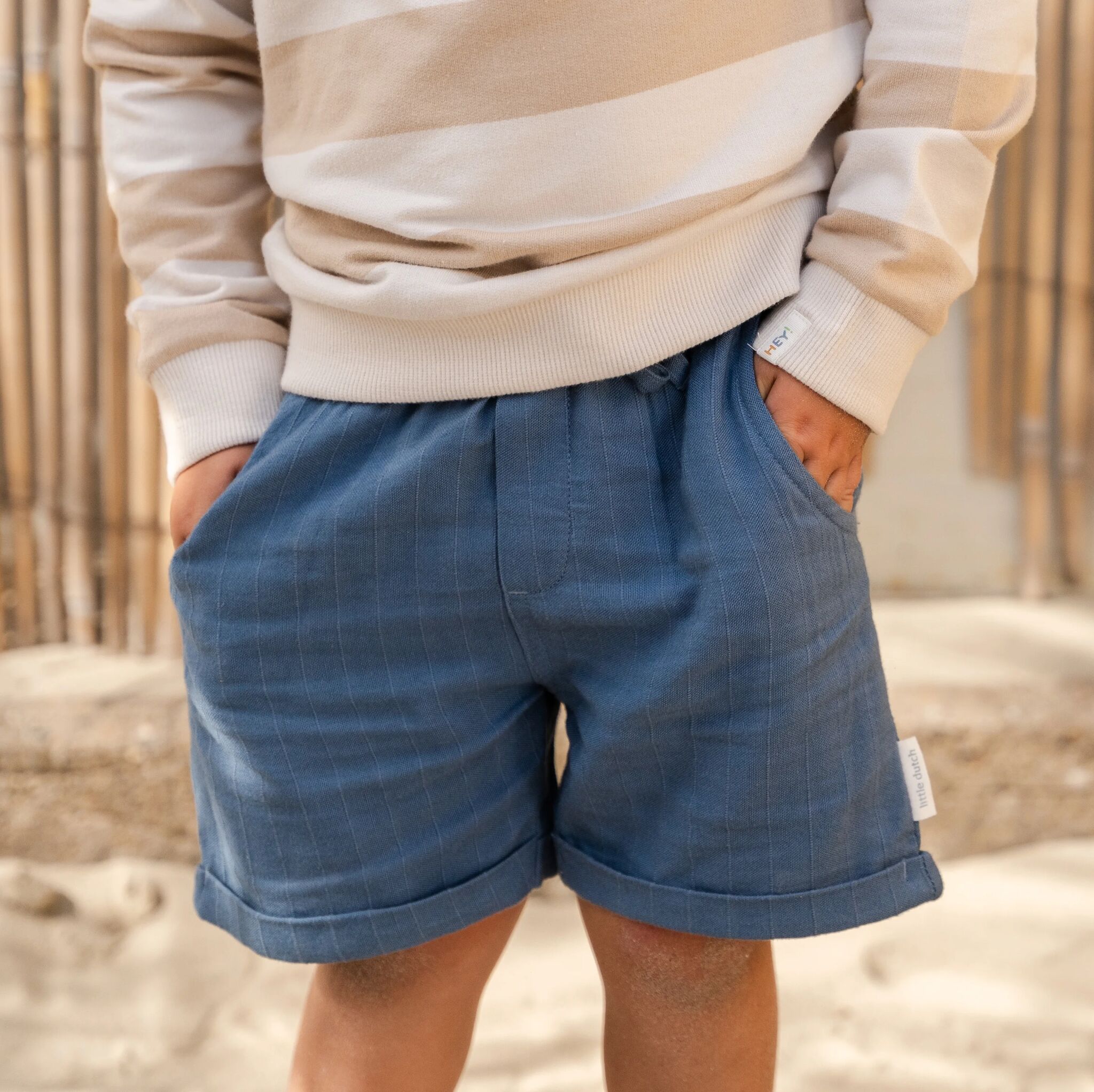Shorts linen - Blue 