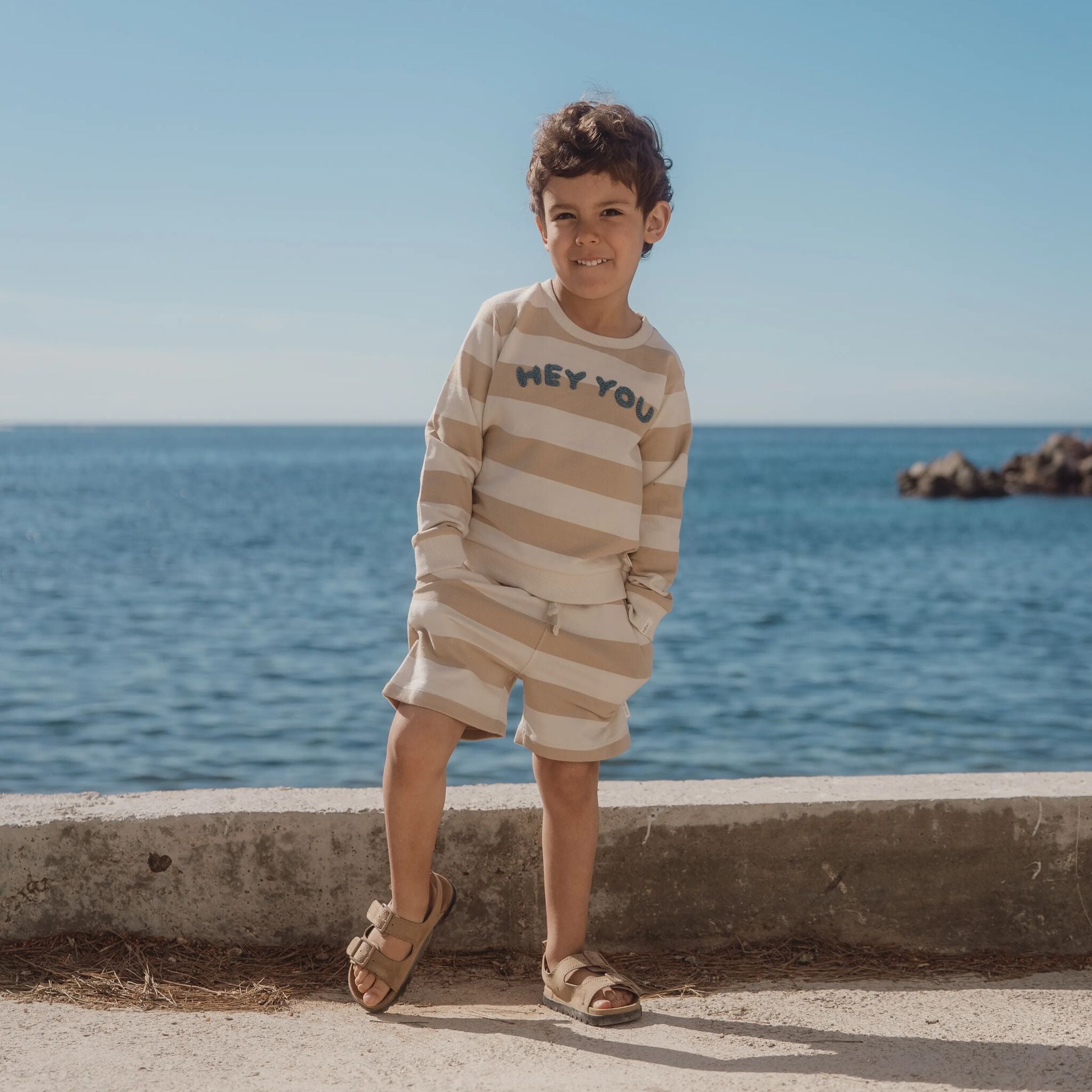 Shorts - Sand - Biscuit Stripe 