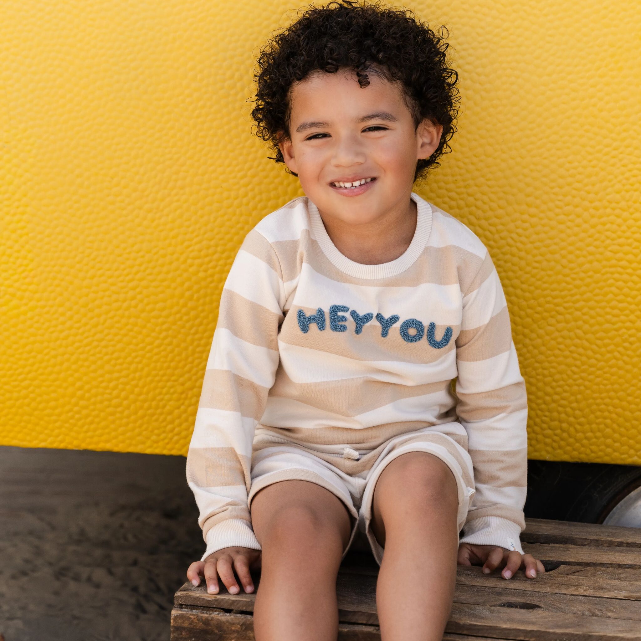 Shorts - Sand - Biscuit Stripe 