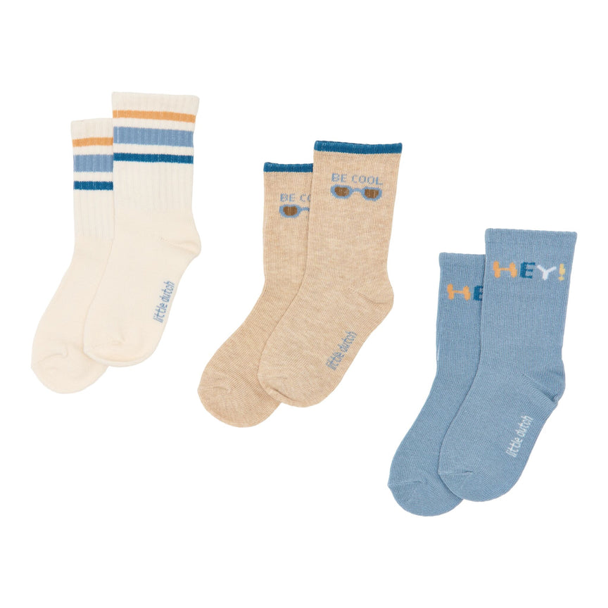 Chaussettes - Lot de 3 - Bleu 