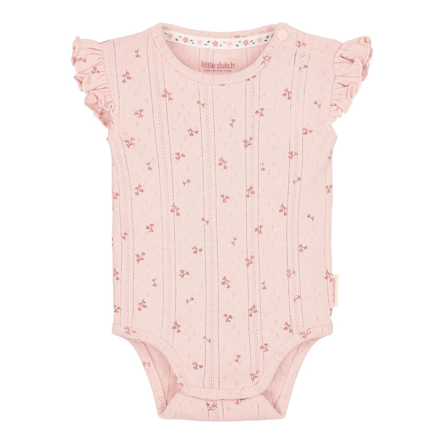 Ärmelloser Strampler - Rosa - Feenblumen 
