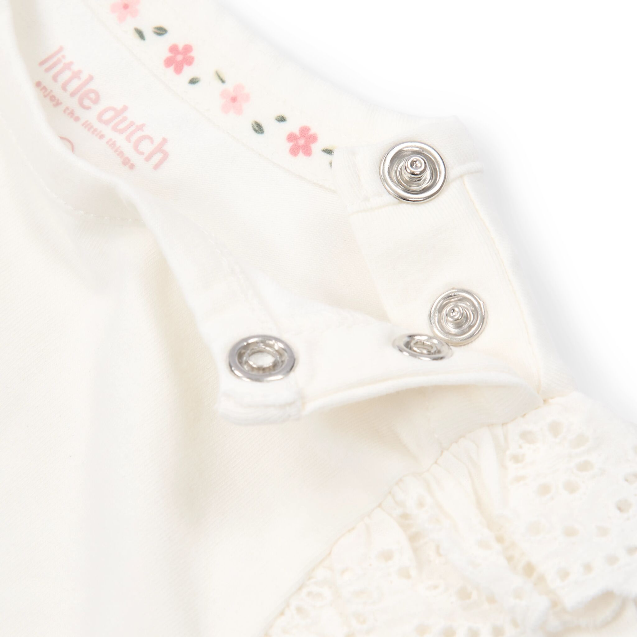 Hemd mit kurzen Ärmeln - Weiß - Blumen 