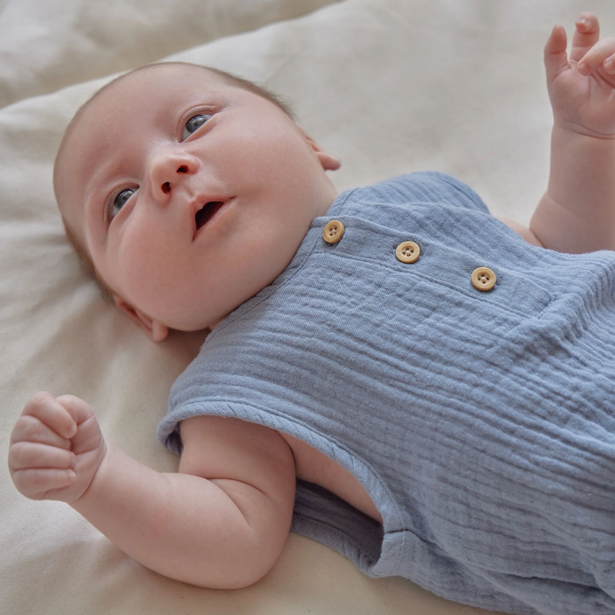 Ärmelloser Strampler - Blau 