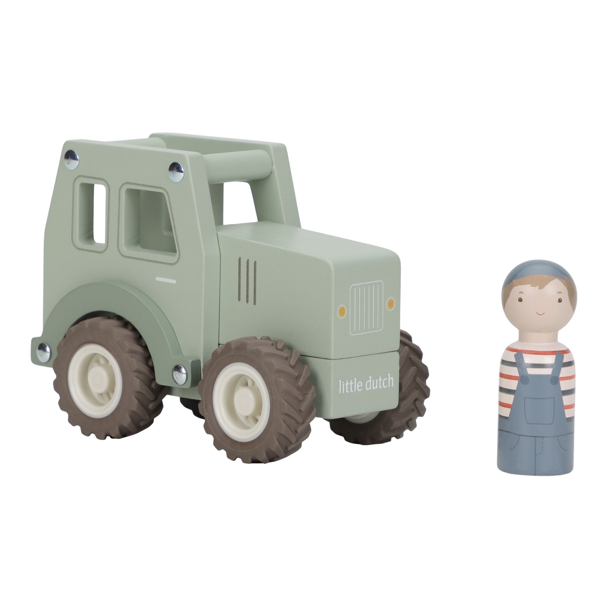Wooden tractor - Green 