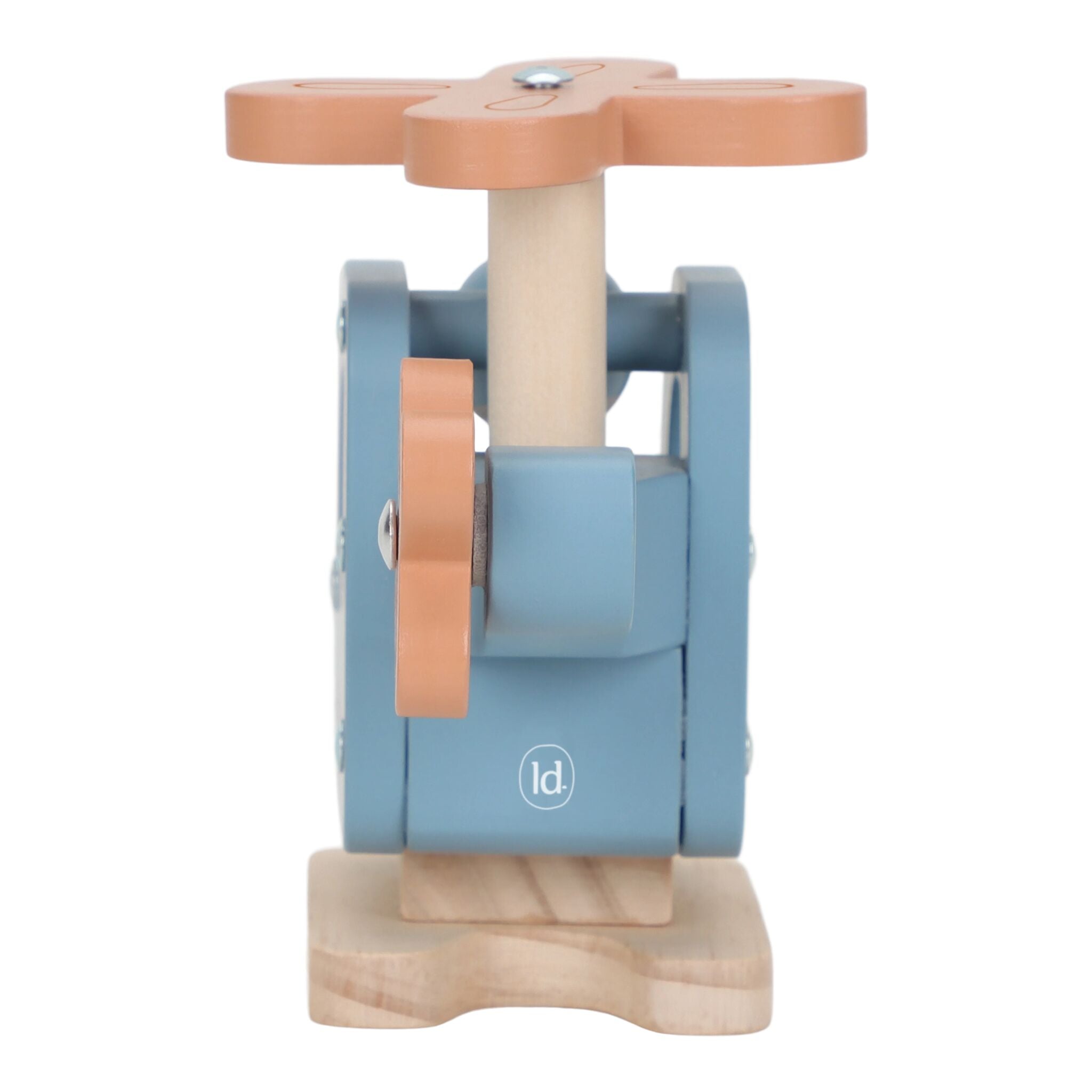 Houten speelgoed helikopter - Blauw
