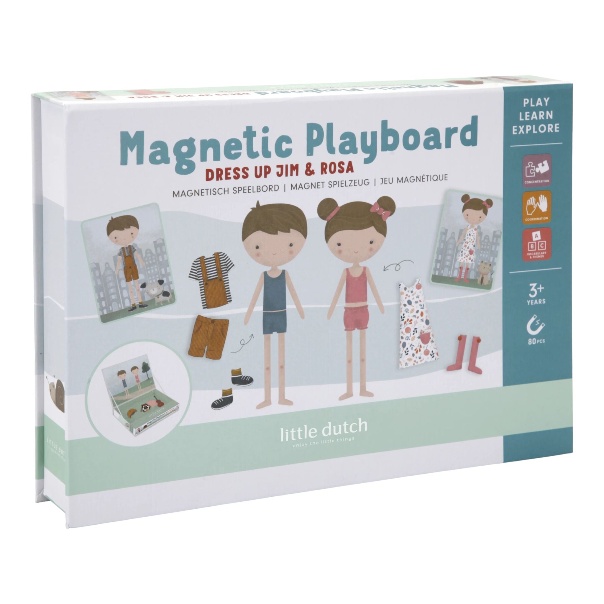 Magnetic play board - Jim & Rosa 