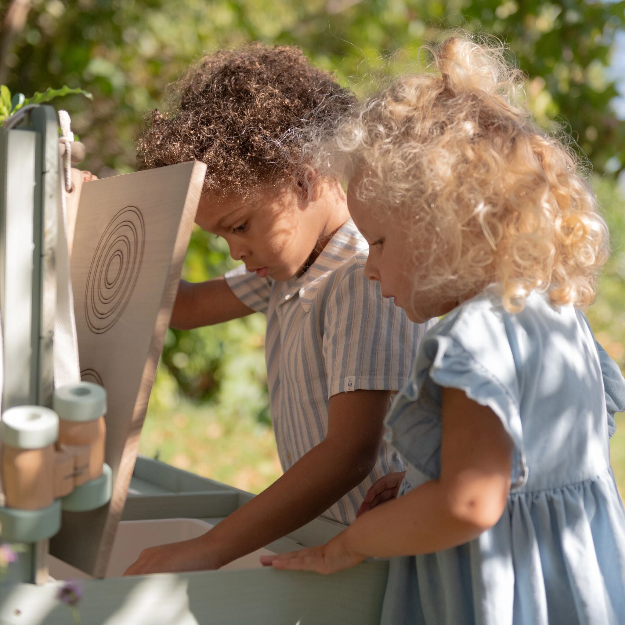 Holzküche im Freien - Grün 