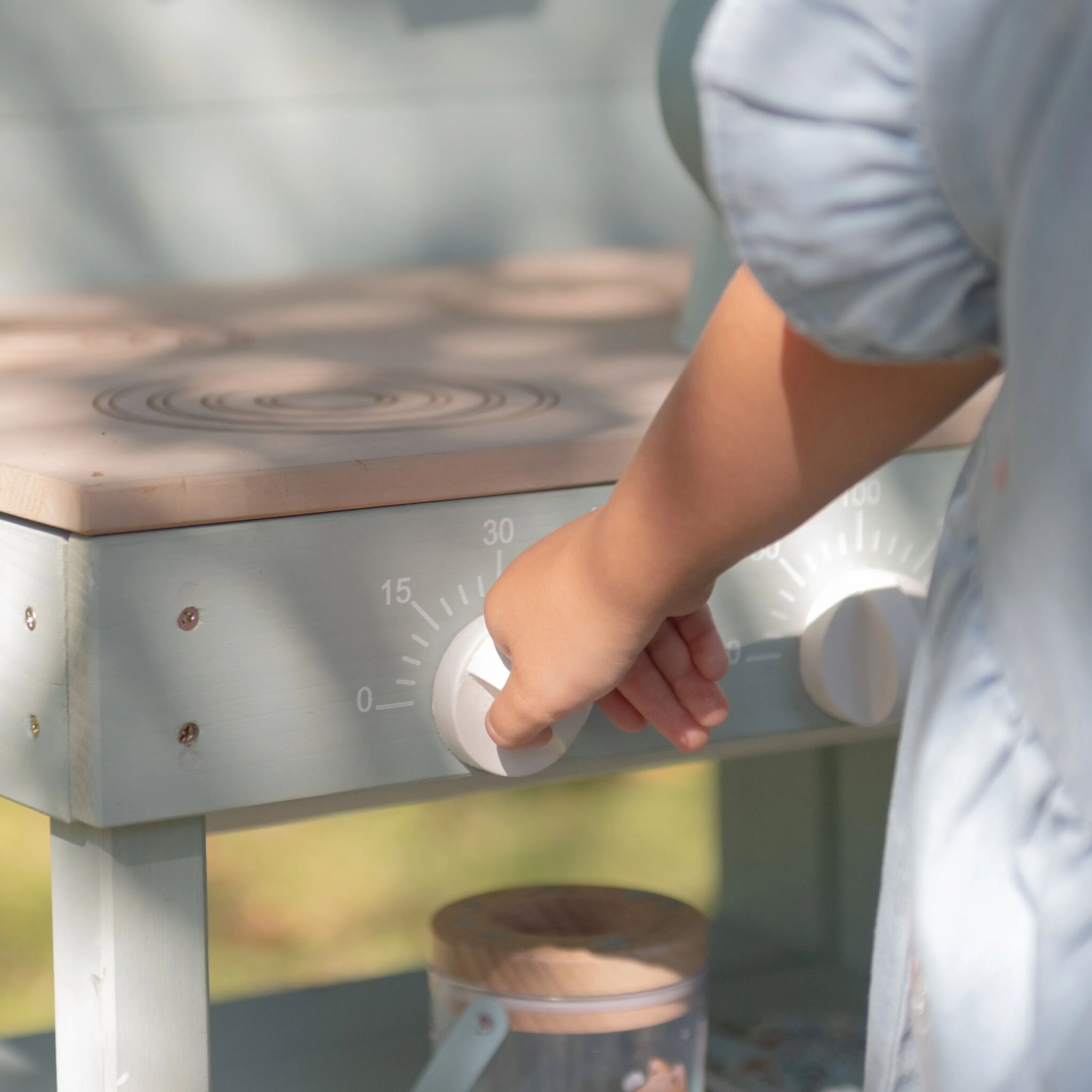 Holzküche im Freien - Grün 