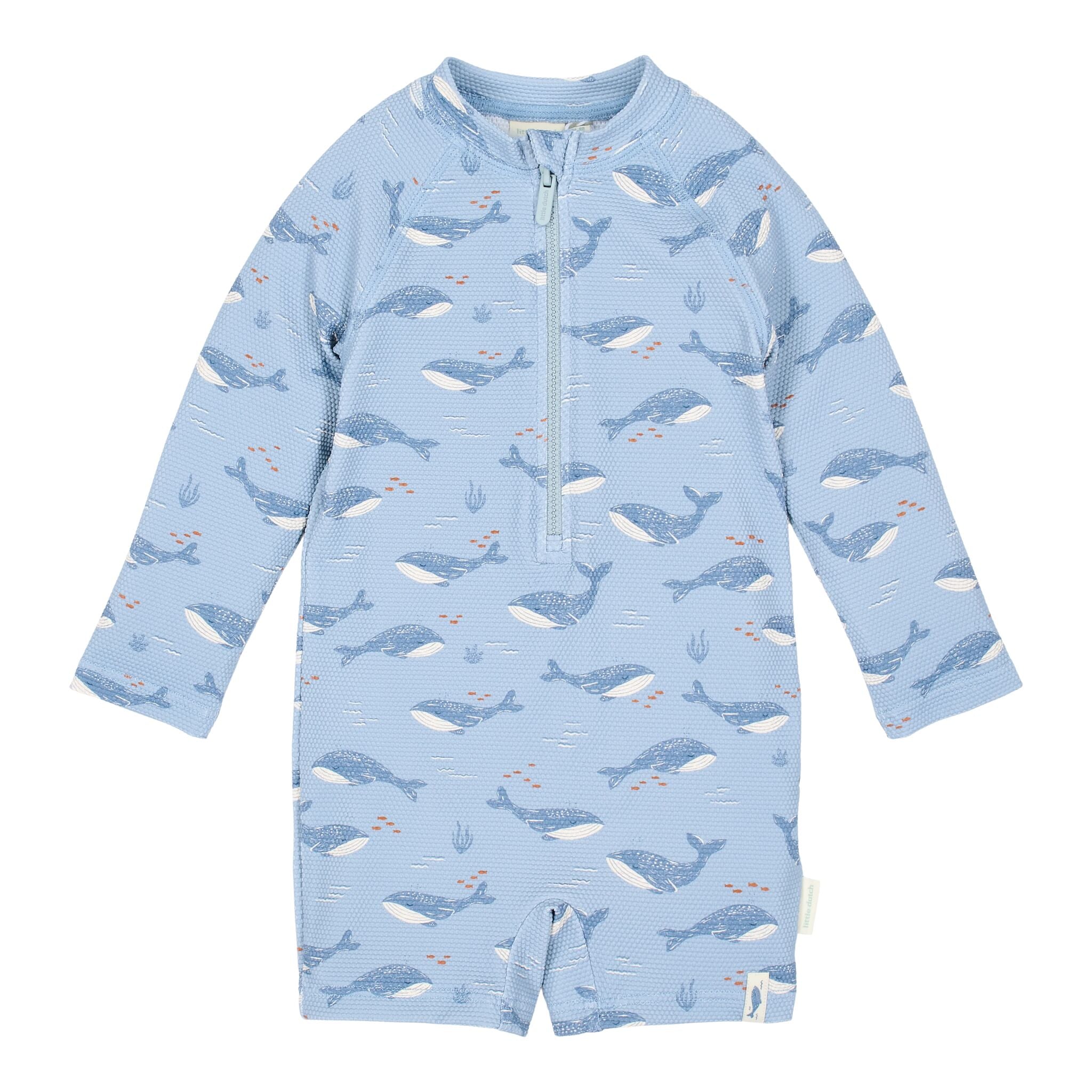 Zwempak lange mouw - UPF 40 - Blauw - Ocean Splash