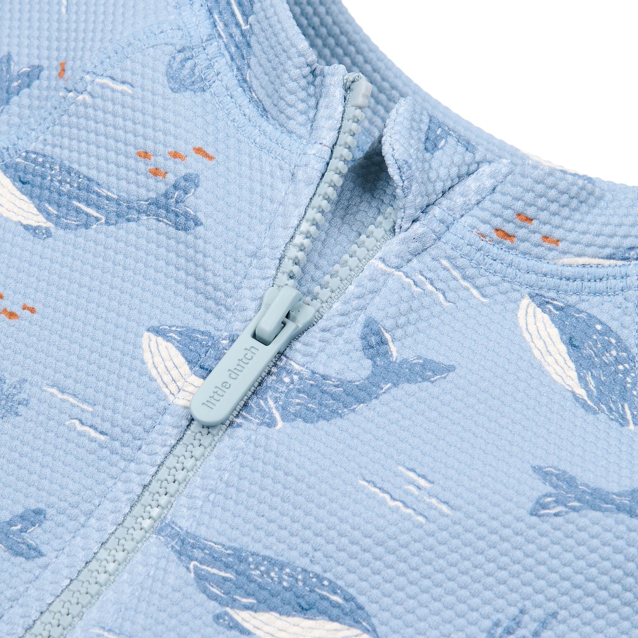 Zwempak lange mouw - UPF 40 - Blauw - Ocean Splash