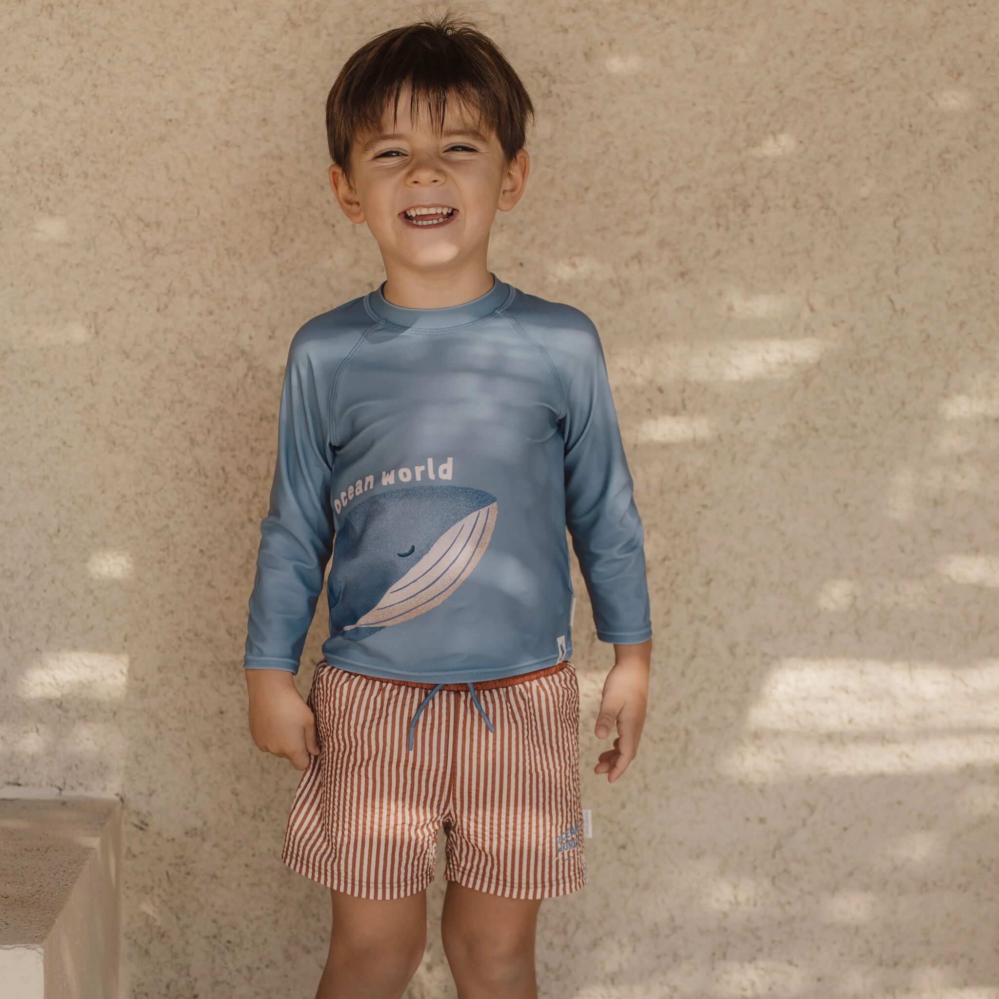 Swim shirt long sleeve - UPF 40 - Blue 