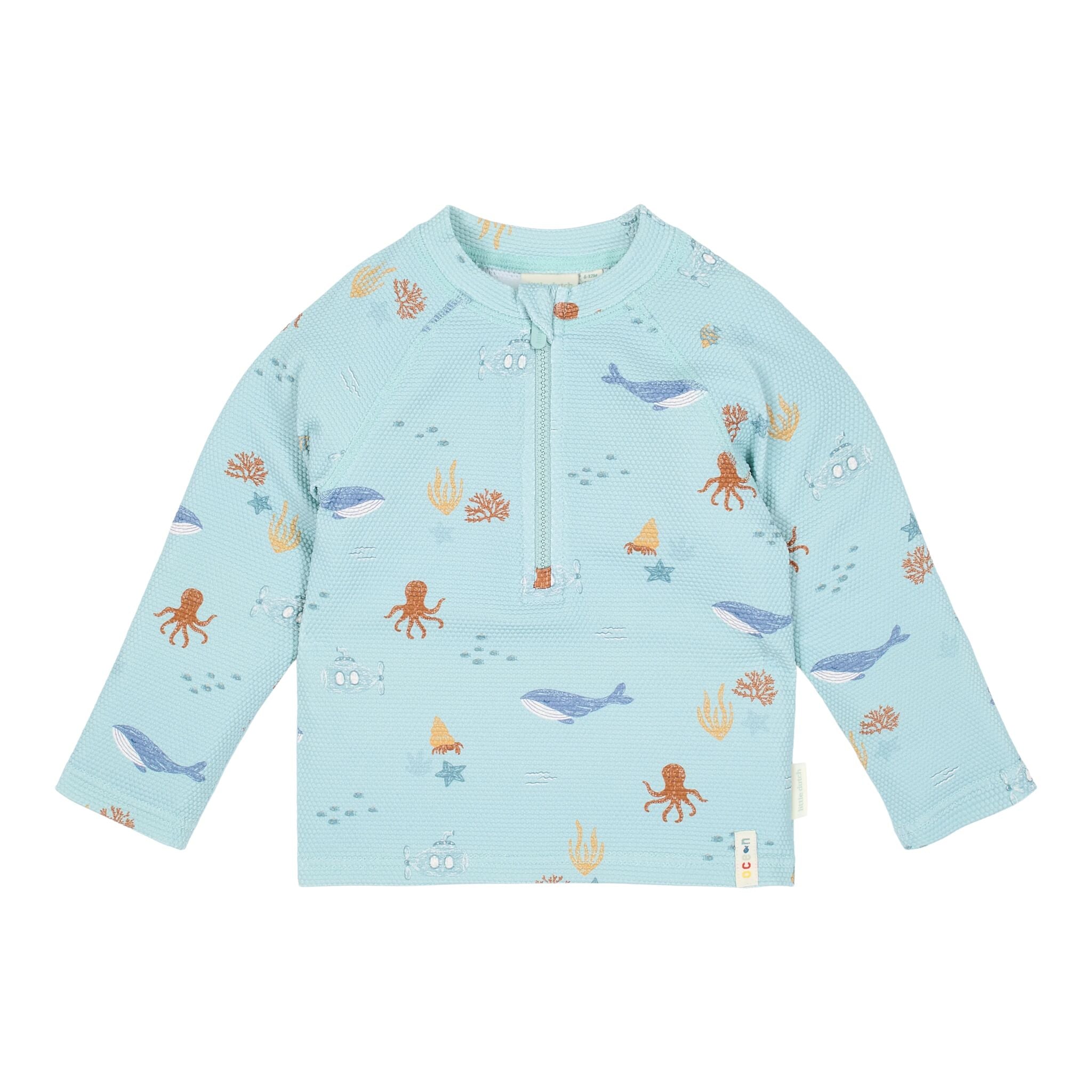 Zwemshirt lange mouw - UPF 40 - Groen - Ocean Friends