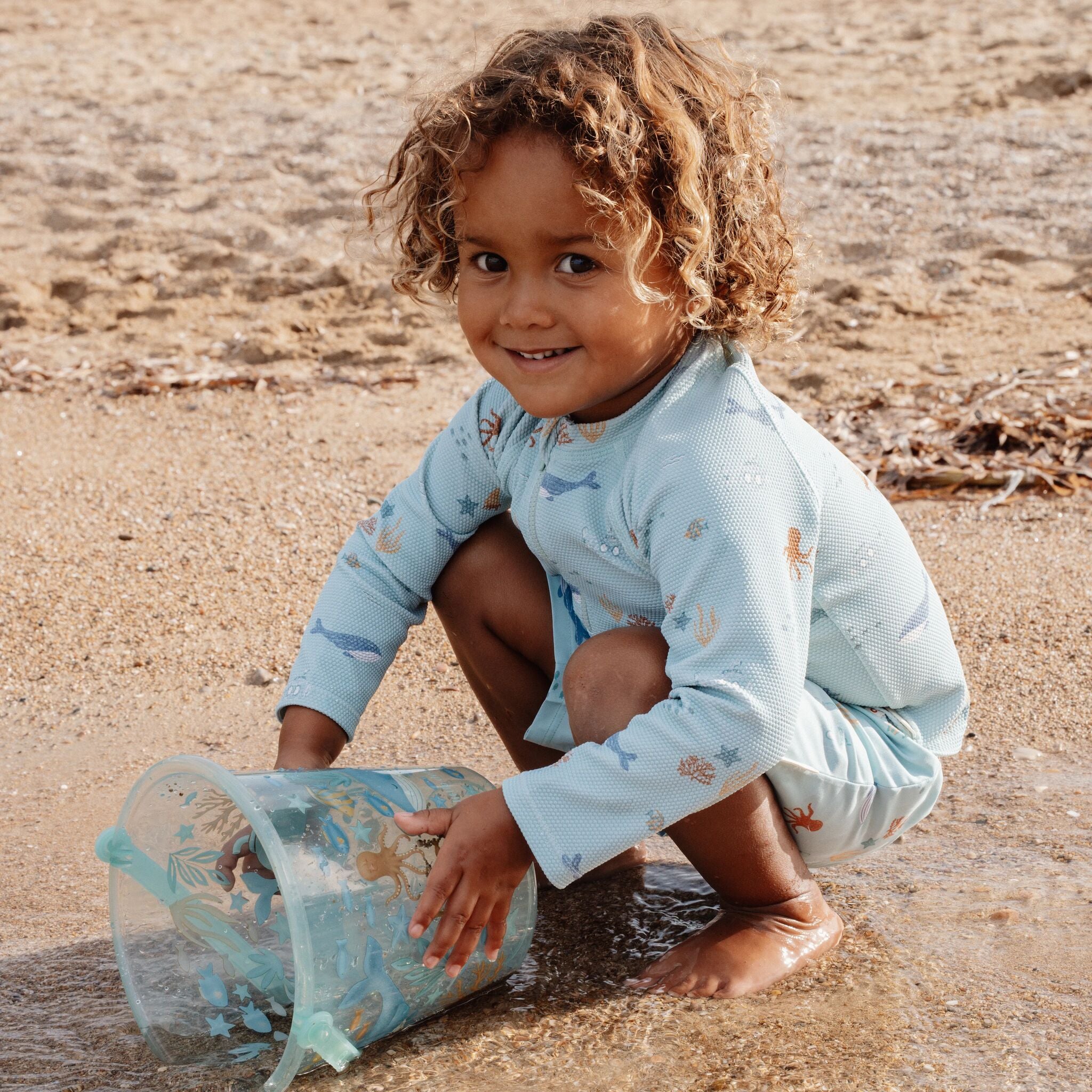 Zwemshirt lange mouw - UPF 40 - Groen - Ocean Friends