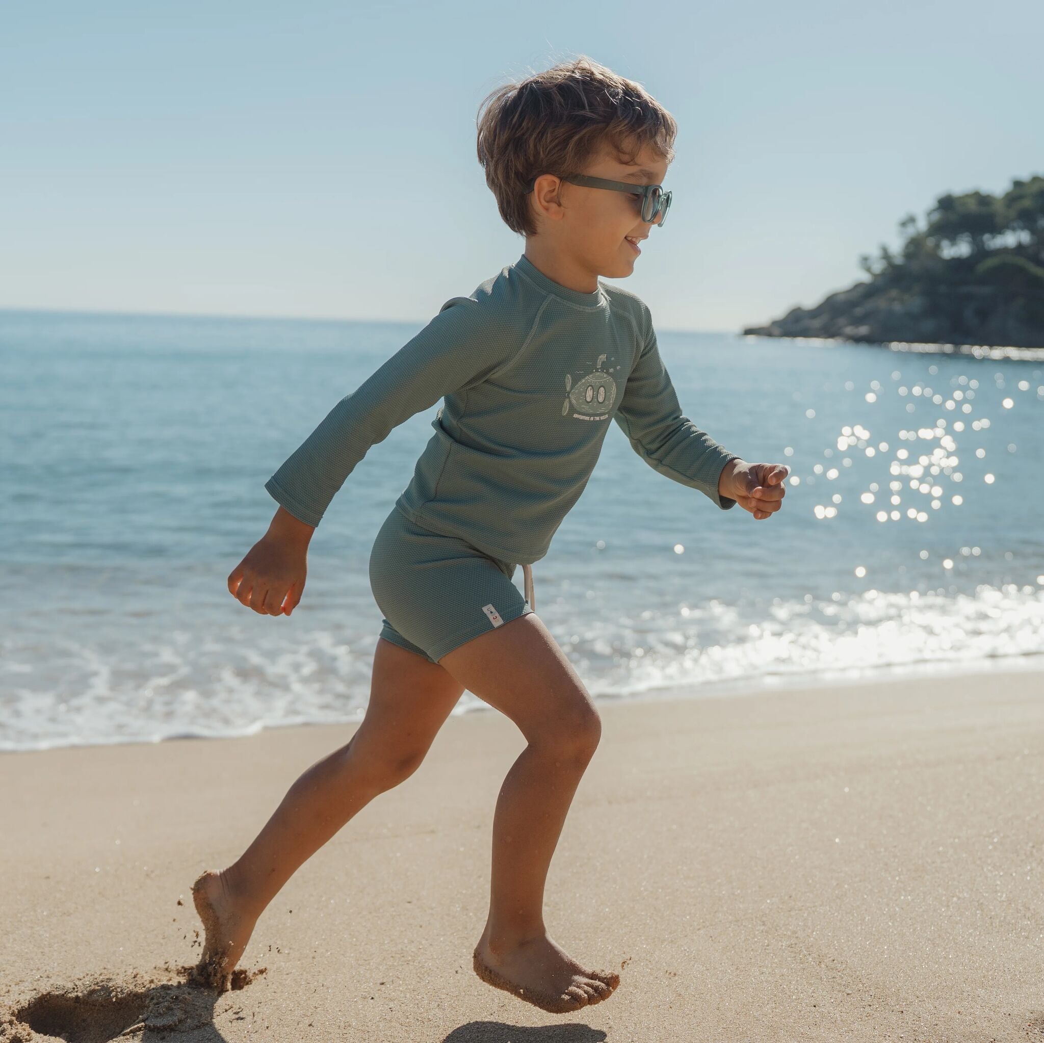 Zwemshirt lange mouw - UPF 40 - Groen