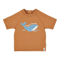 Short sleeve swim shirt - Brown 