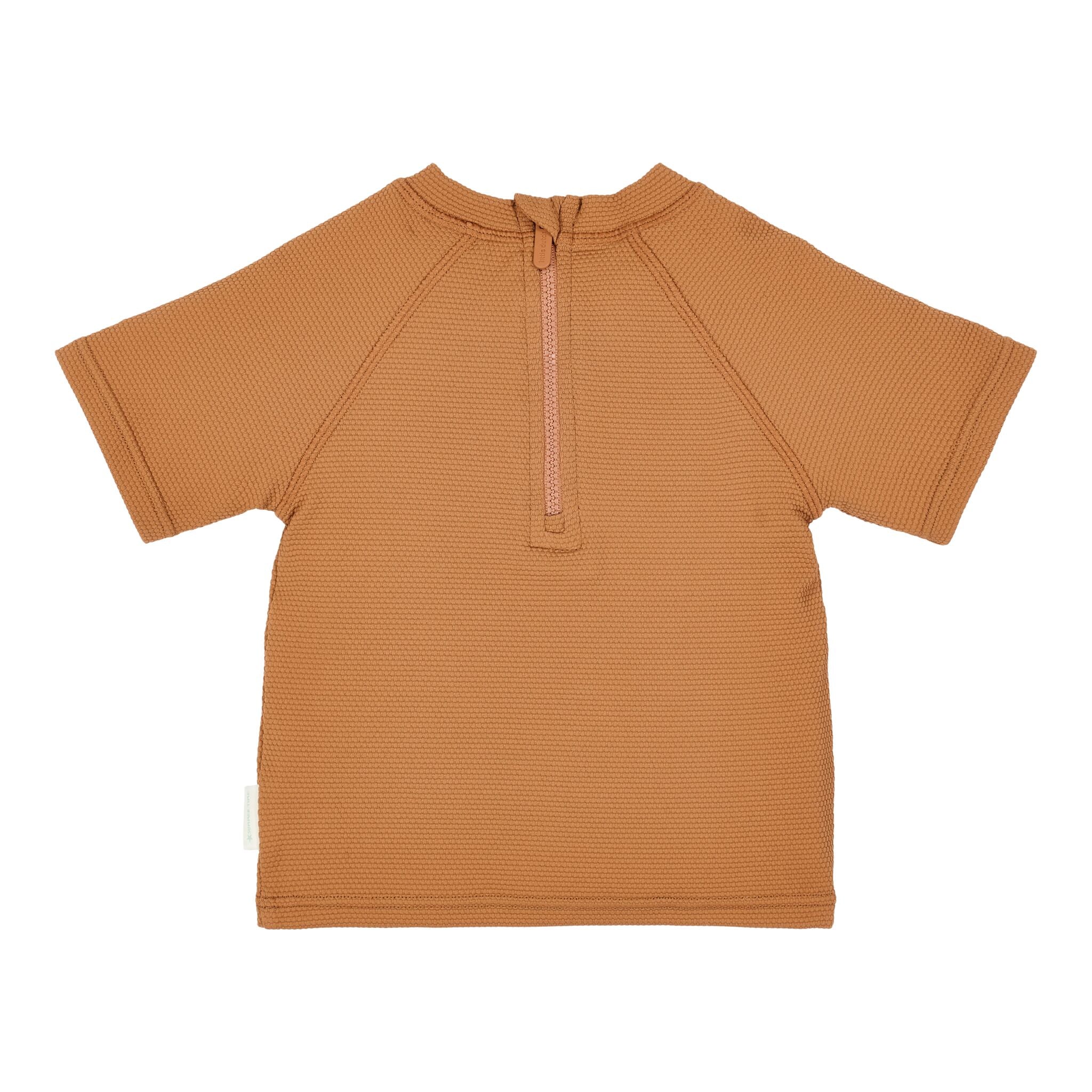 Short sleeve swim shirt - Brown 