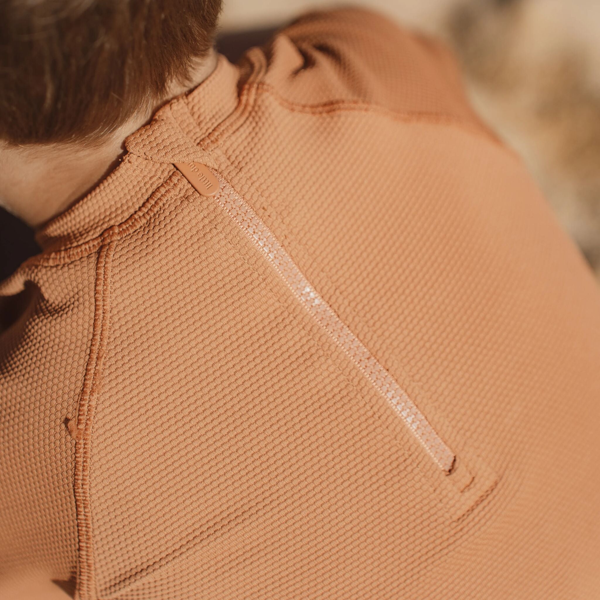 Short sleeve swim shirt - Brown 