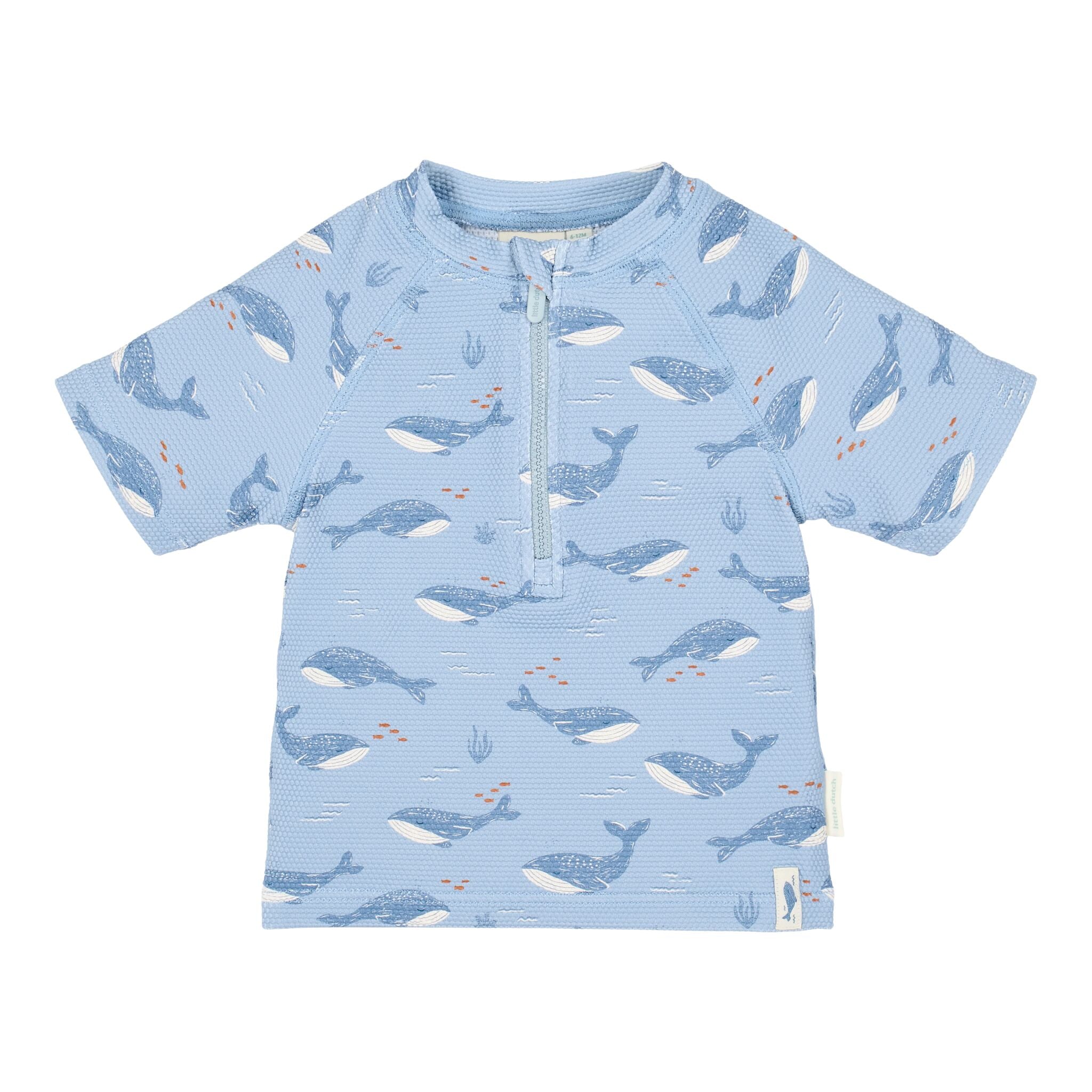 Zwemshirt korte mouw - Blauw - Ocean Splash