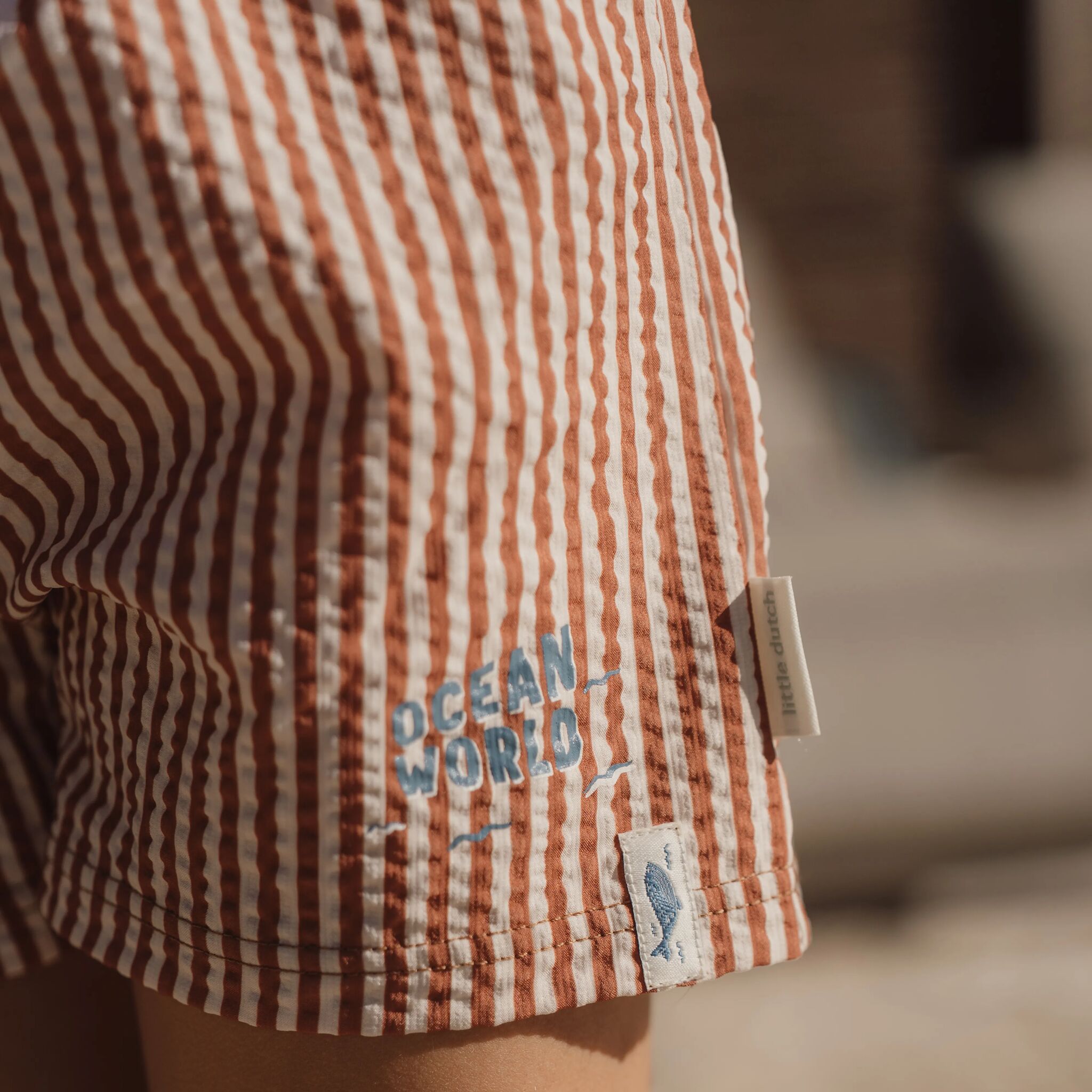 Swim shorts - Brown - Ocean Brown Stripes 