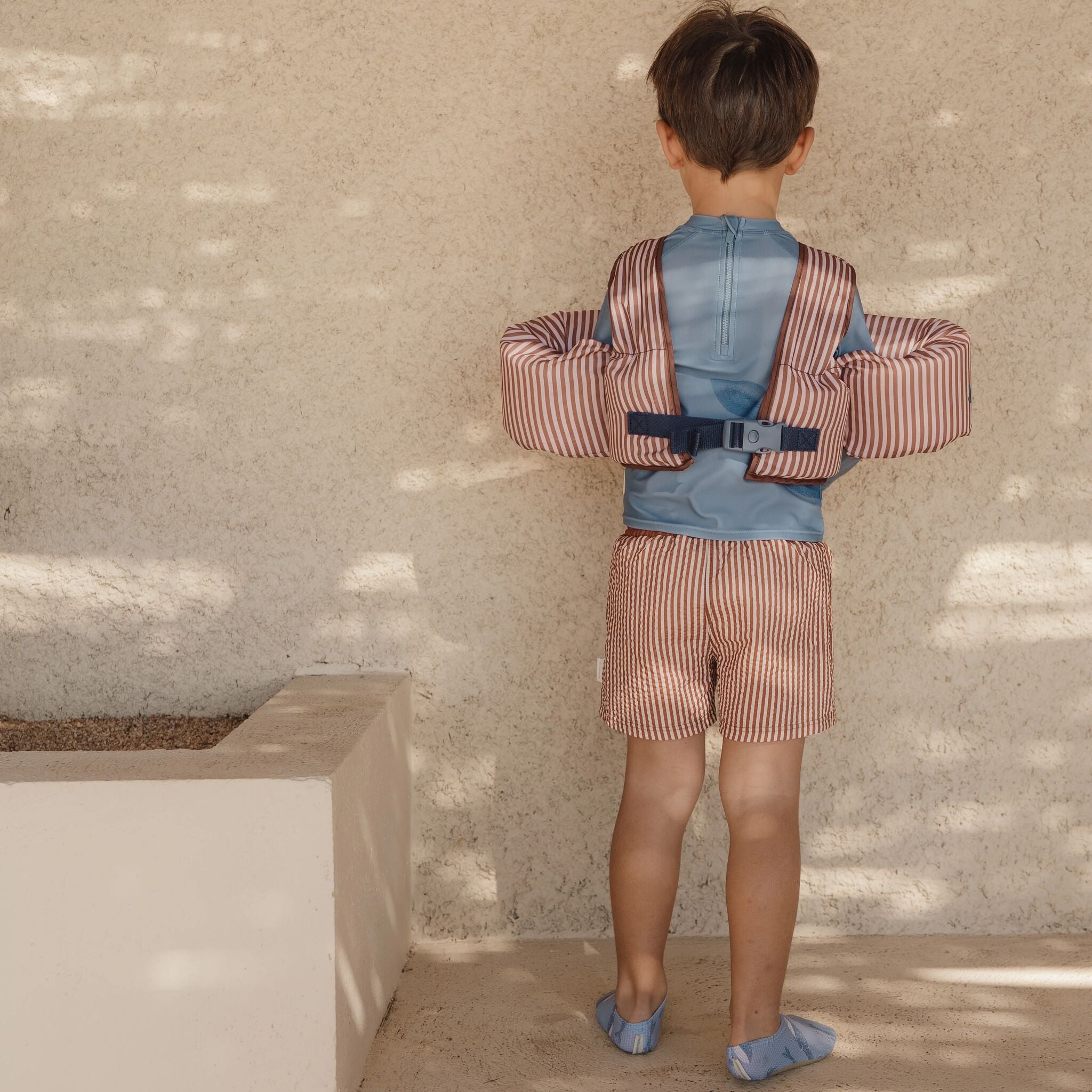 Swim shorts - Brown - Ocean Brown Stripes 