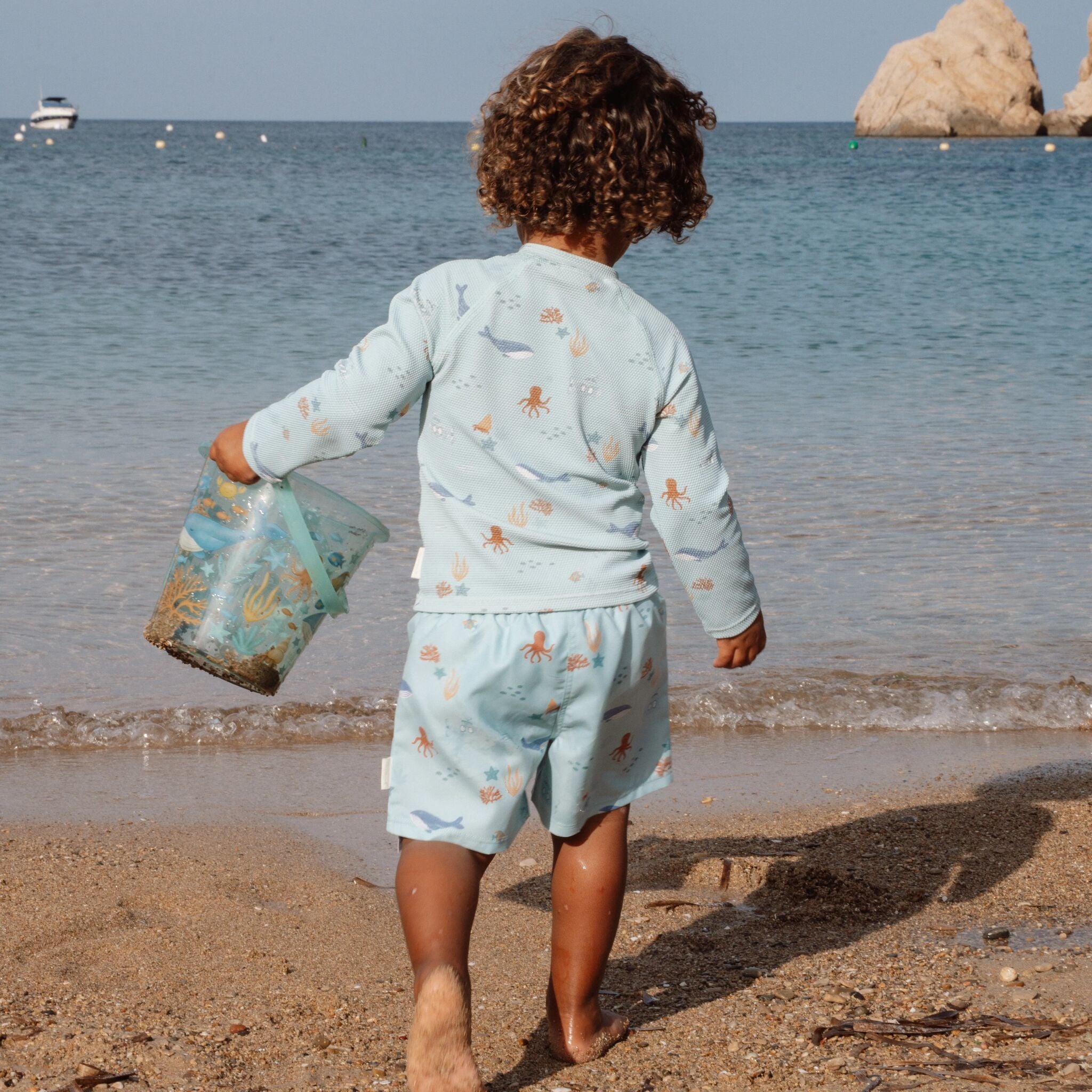 Swim Shorts - Green - Ocean Friends 