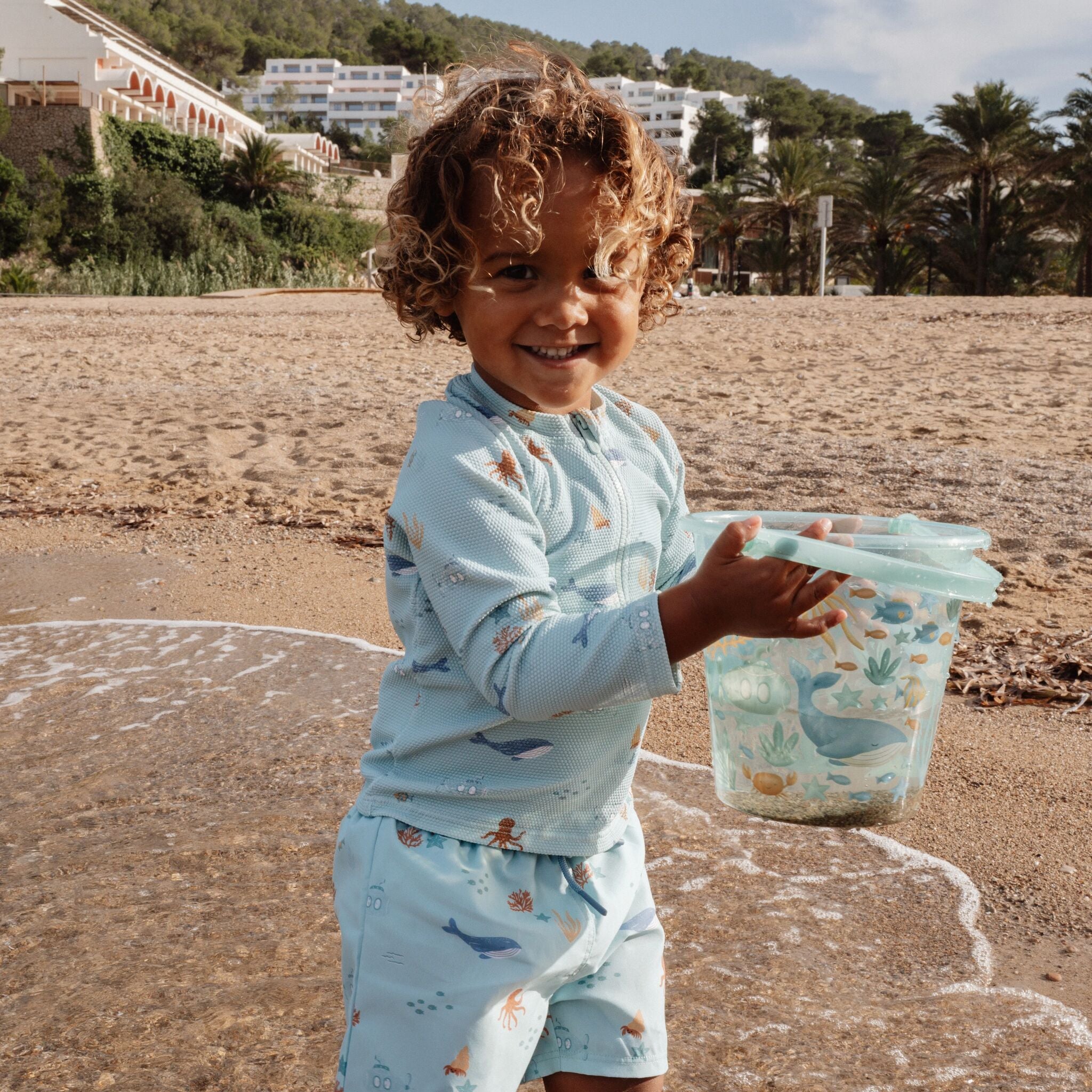 Swim Shorts - Green - Ocean Friends 